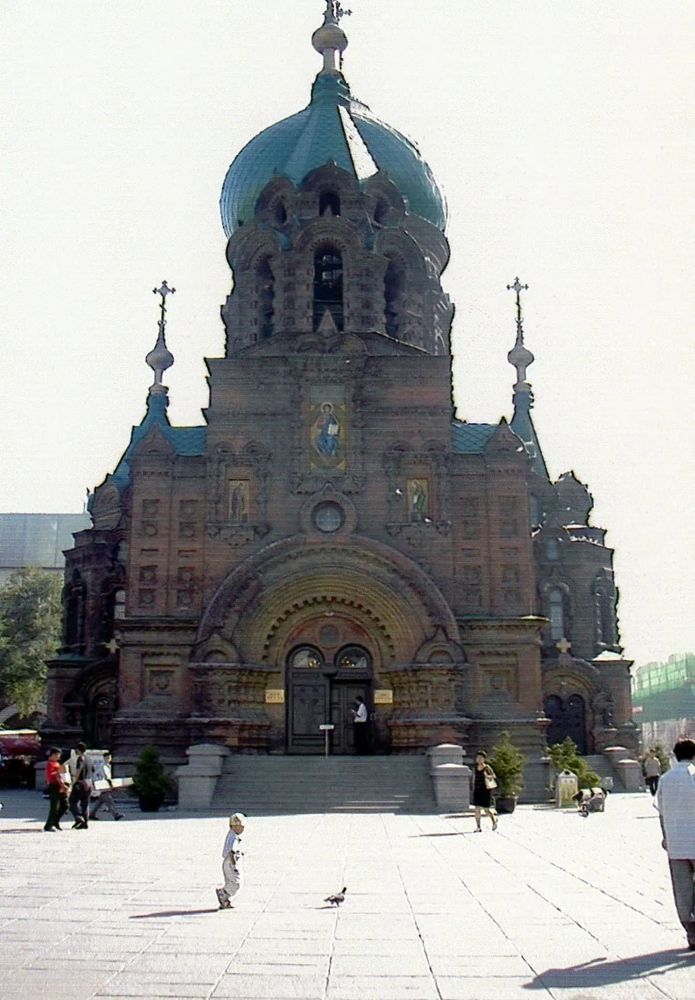 中国黒竜江省哈爾浜(ハルビン)市の中央大街にあるソフィア教会