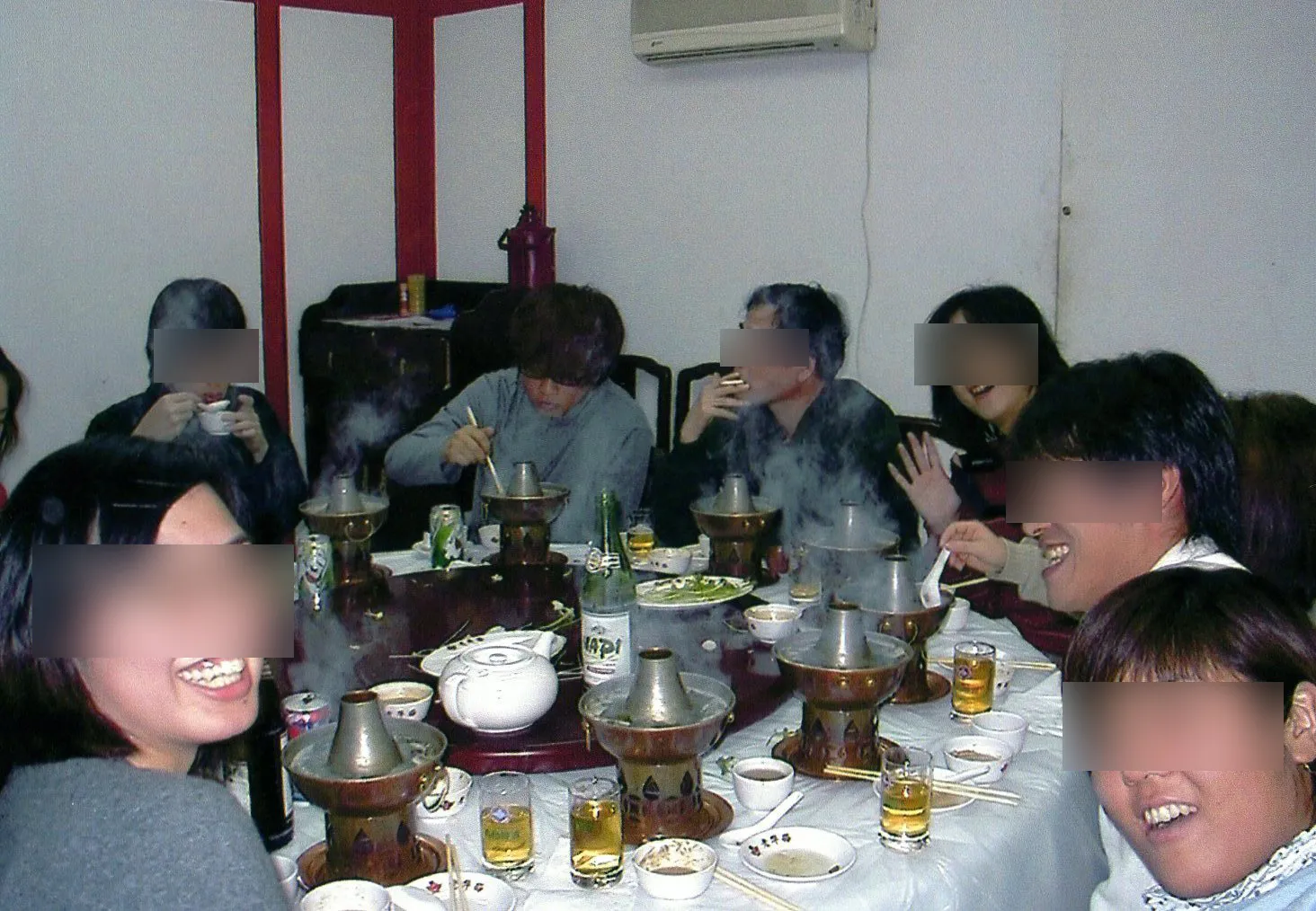 ハルビン市の黒竜江大学の高級漢語班の留学生同士で飲み会