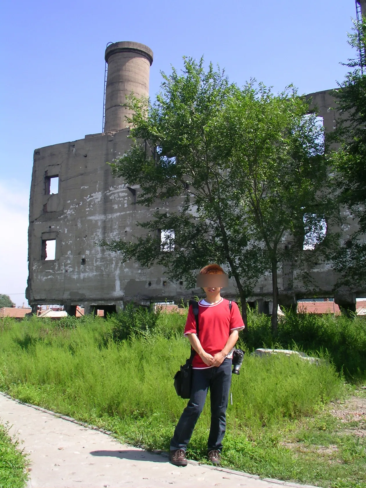 731部隊罪証陳列館にある施設跡