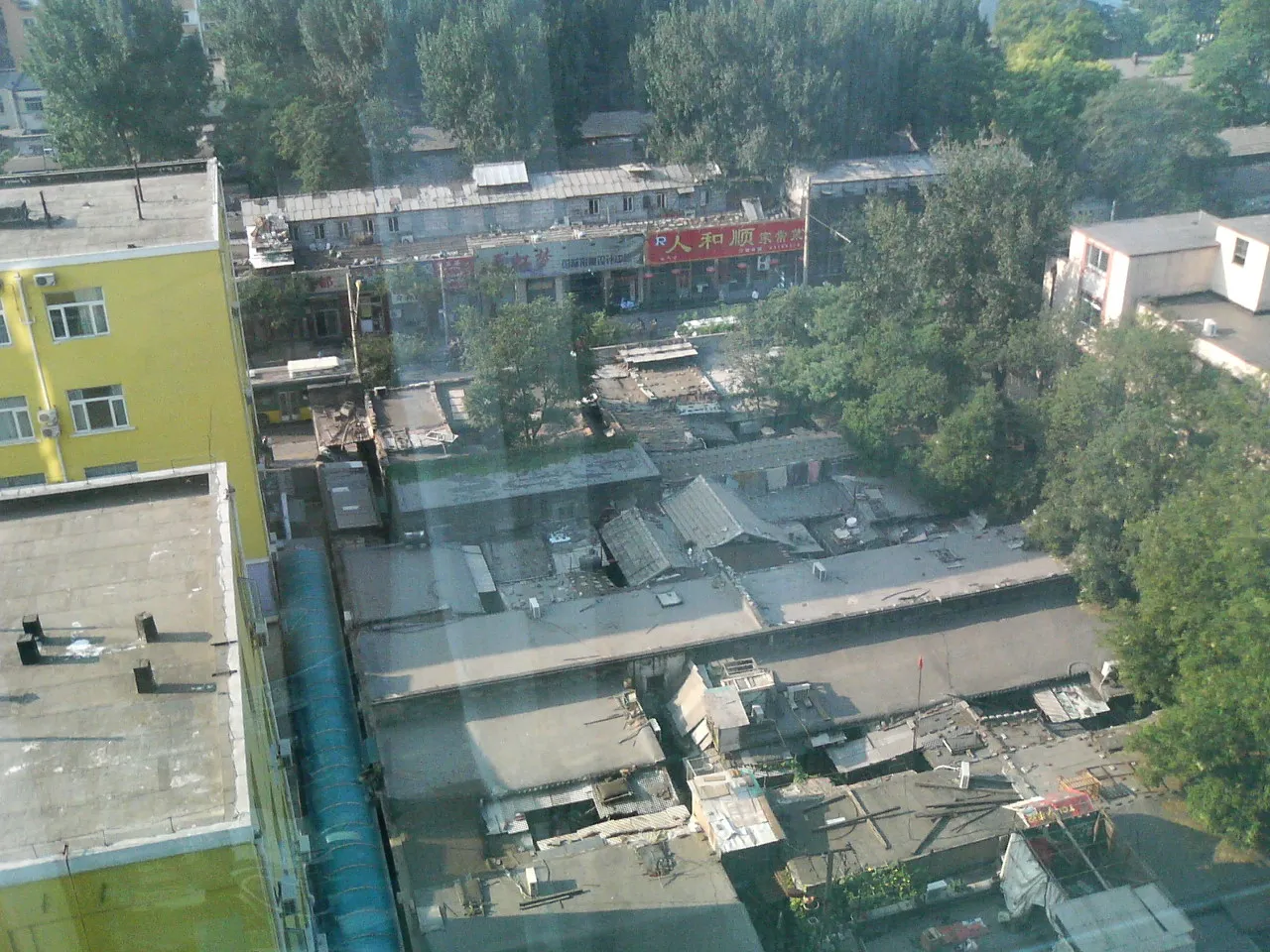 北京の窓外の風景