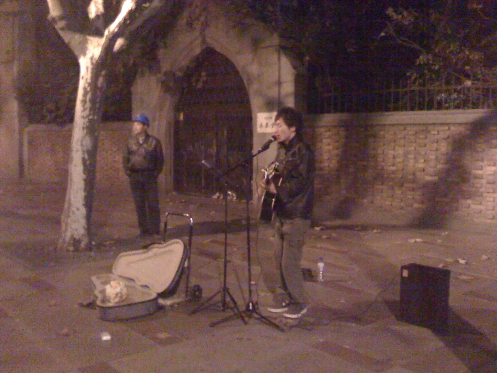 上海の路上演奏