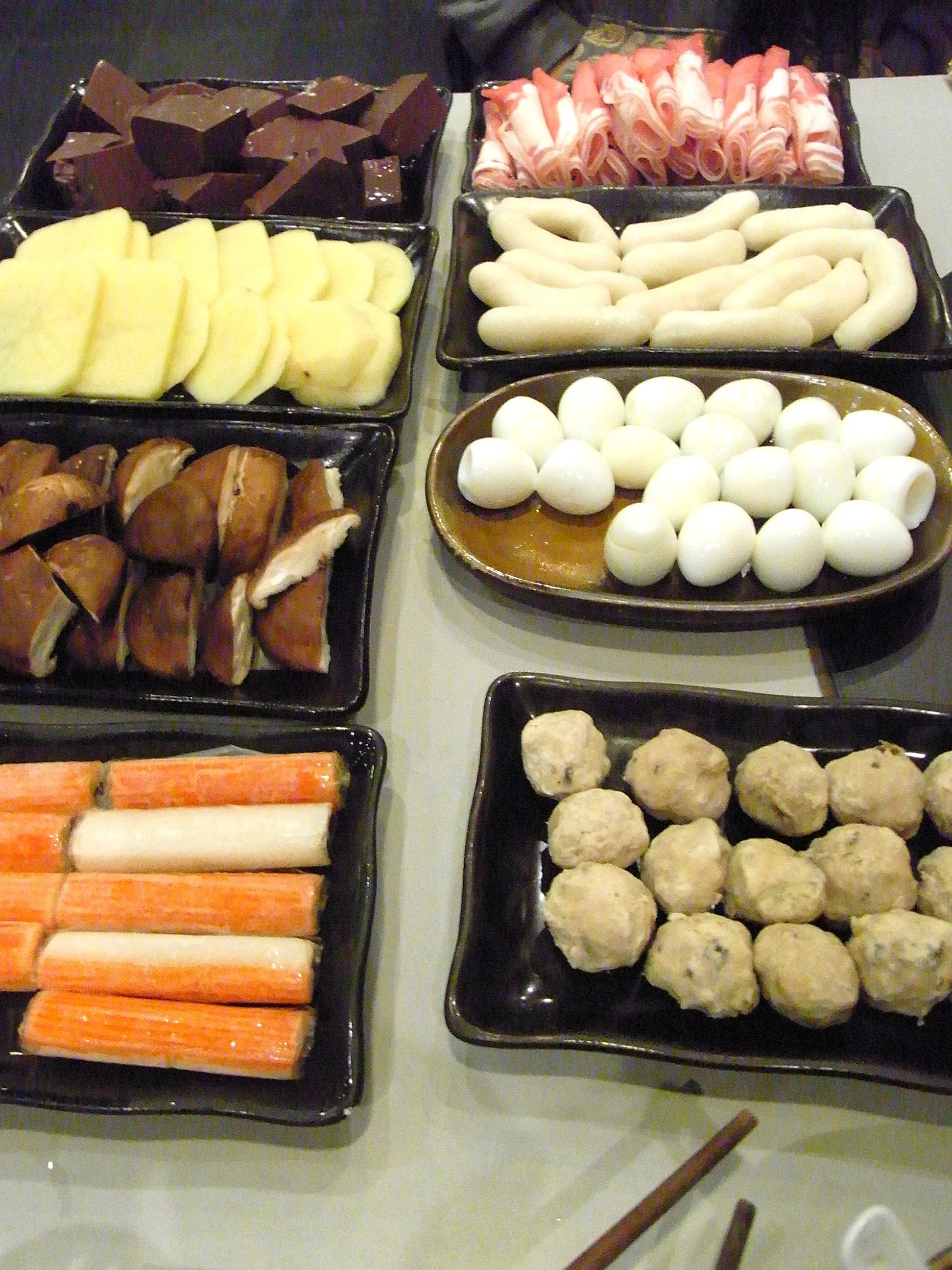 火鍋の具材 蟹のすり身など