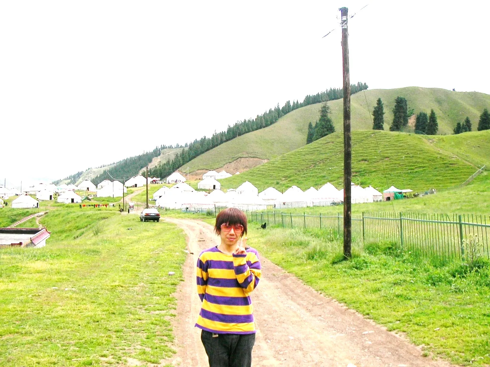 南山牧場での記念撮影 その2