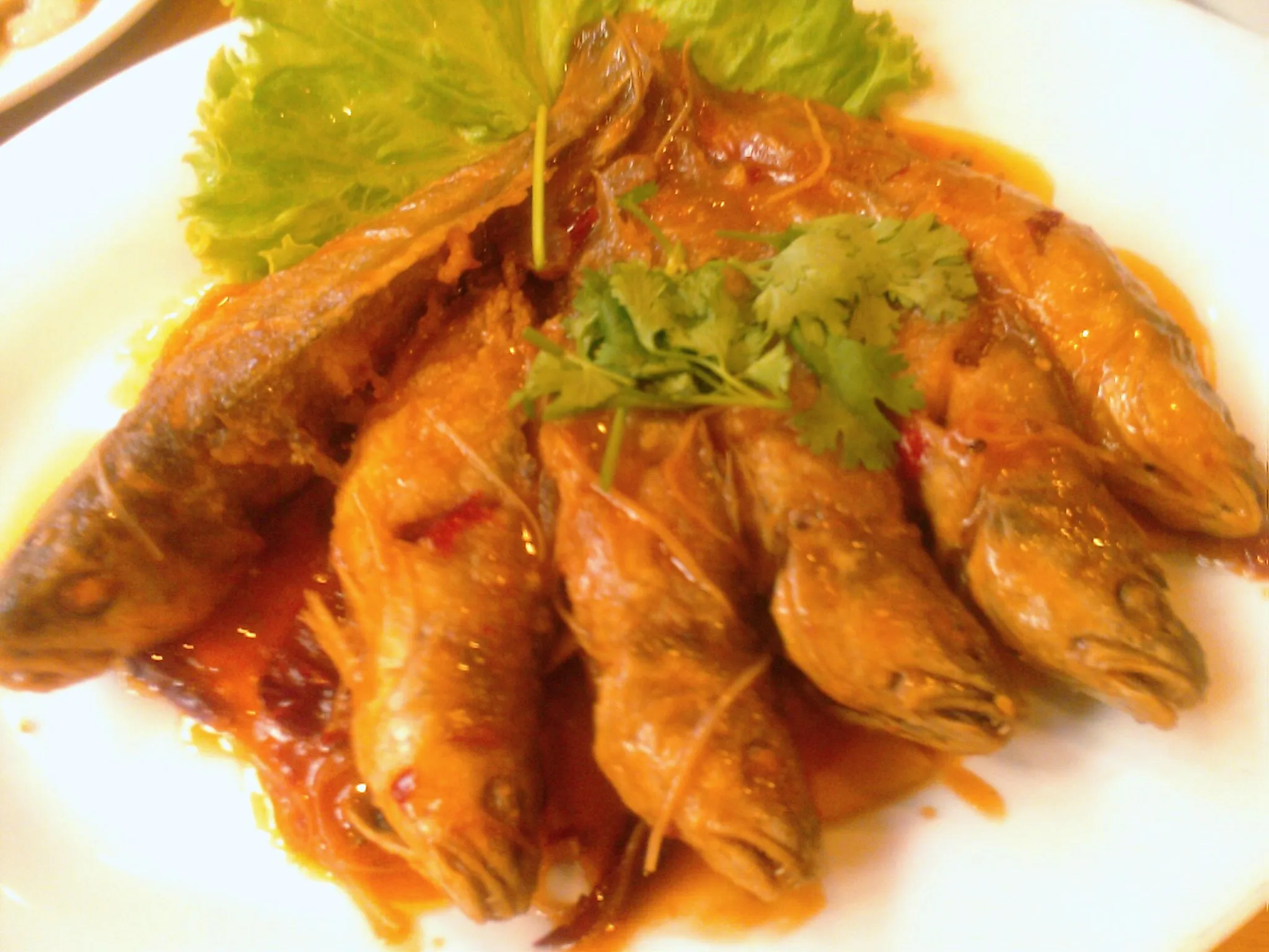 川魚の紅焼料理