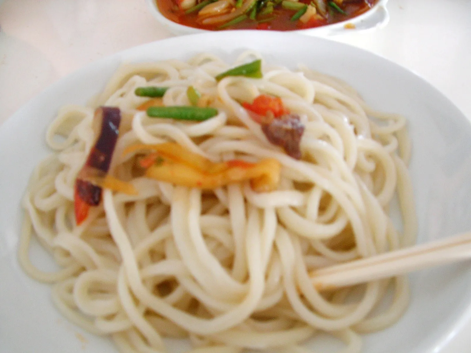 輪台県の食堂の手打ち麺