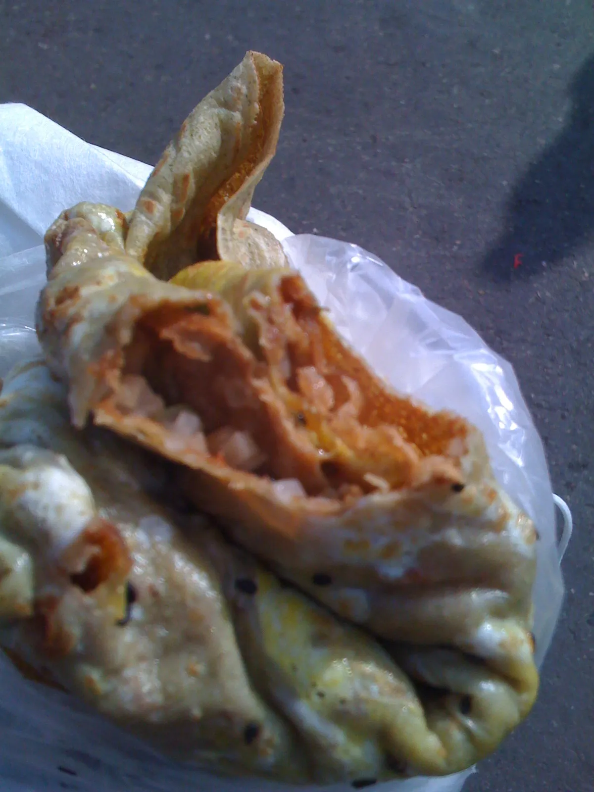 苹果園駅のスーパーの焼餅