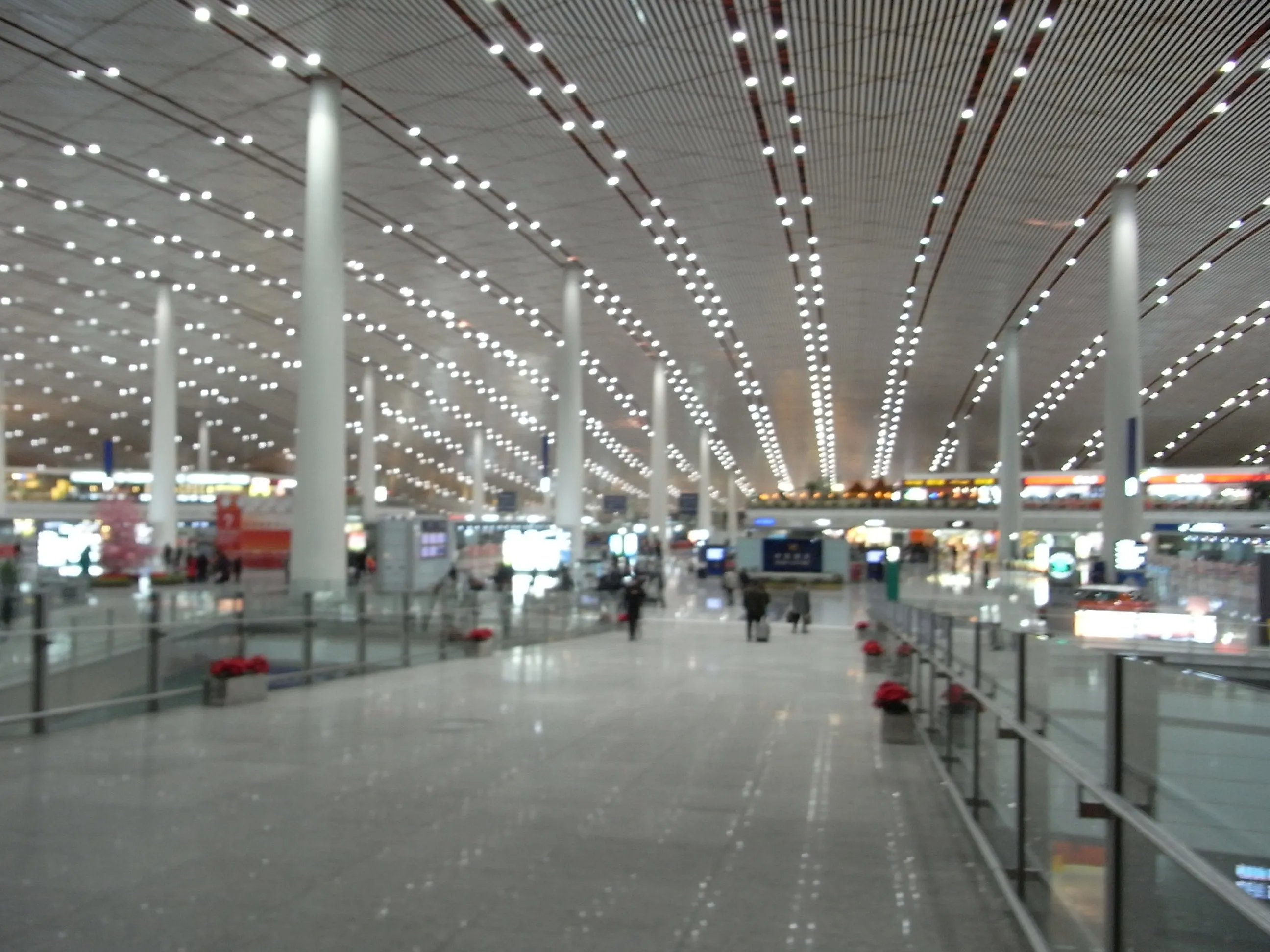 冬の北京国際空港