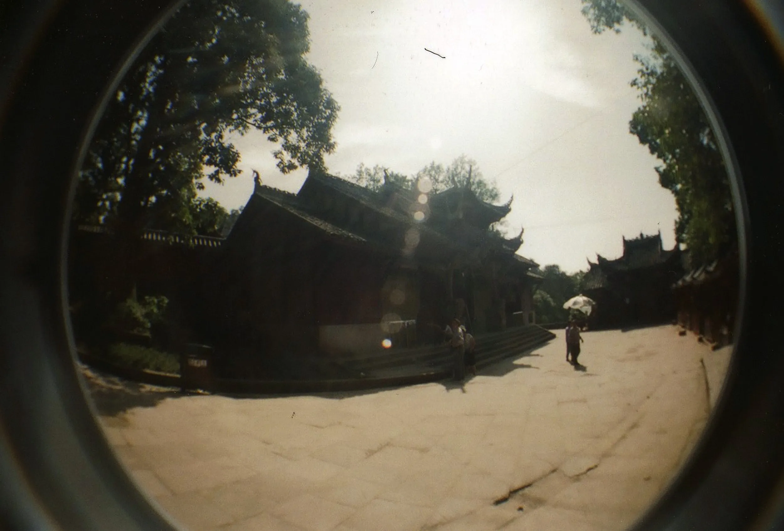 LOMO Fisheye2で撮った帰り道