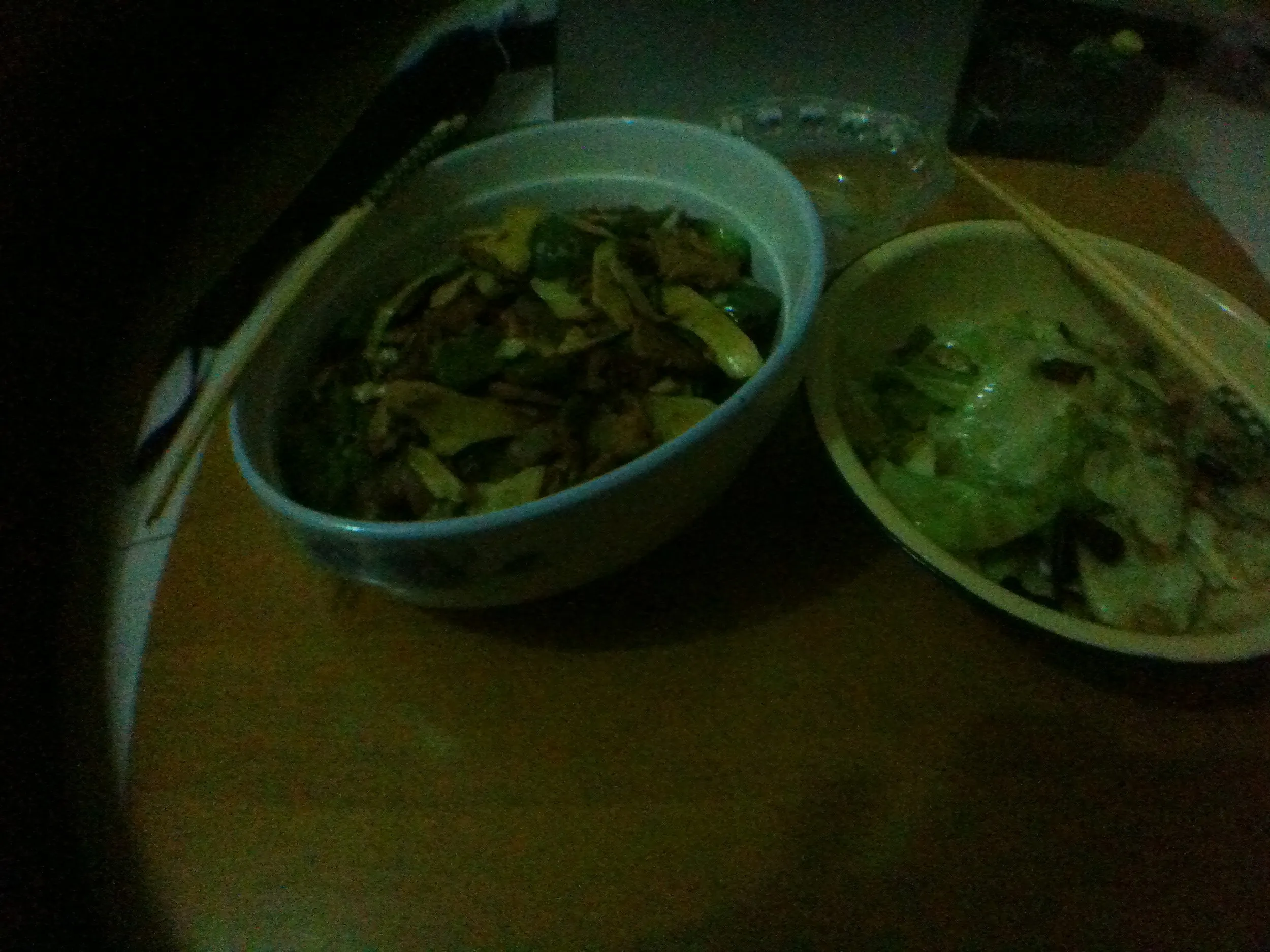 戻ってから食べた野菜炒め