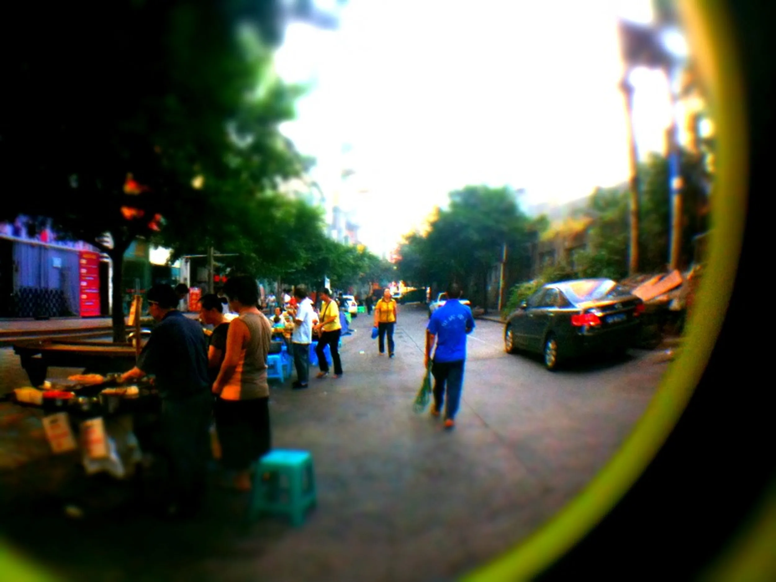 南坪長距離バス乗り場付近の食堂