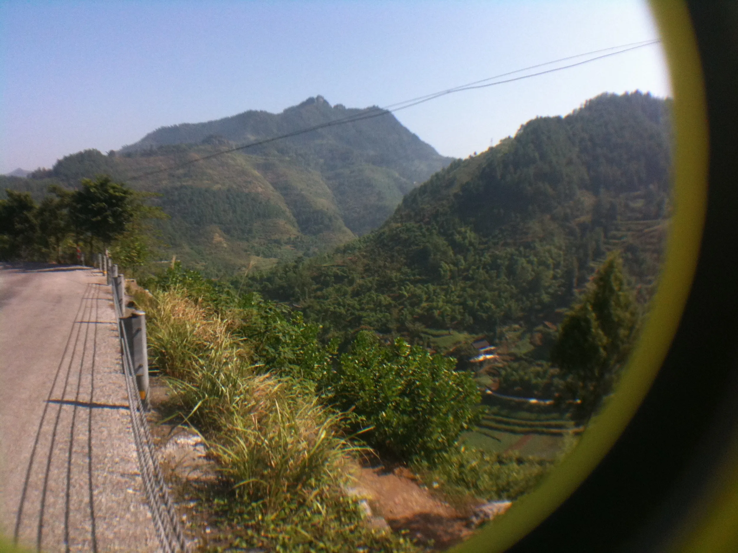 絶景ポイントで撮影