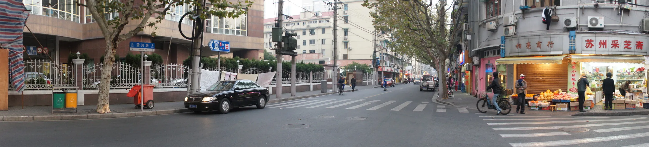 新閘路付近のパノラマ風景