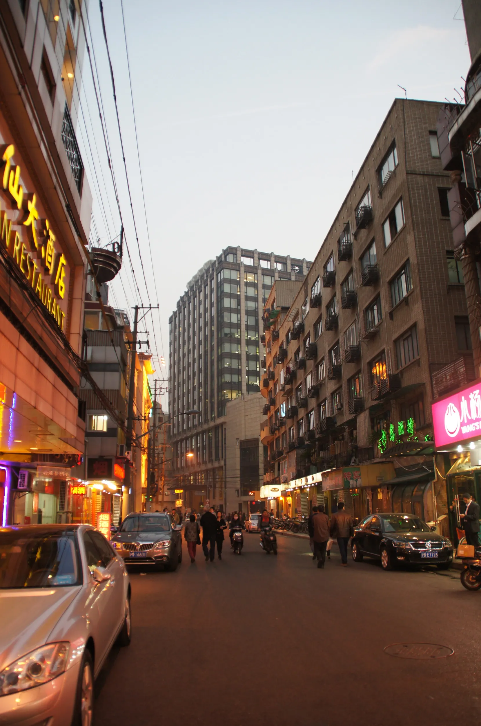 黄河路の街並み風景