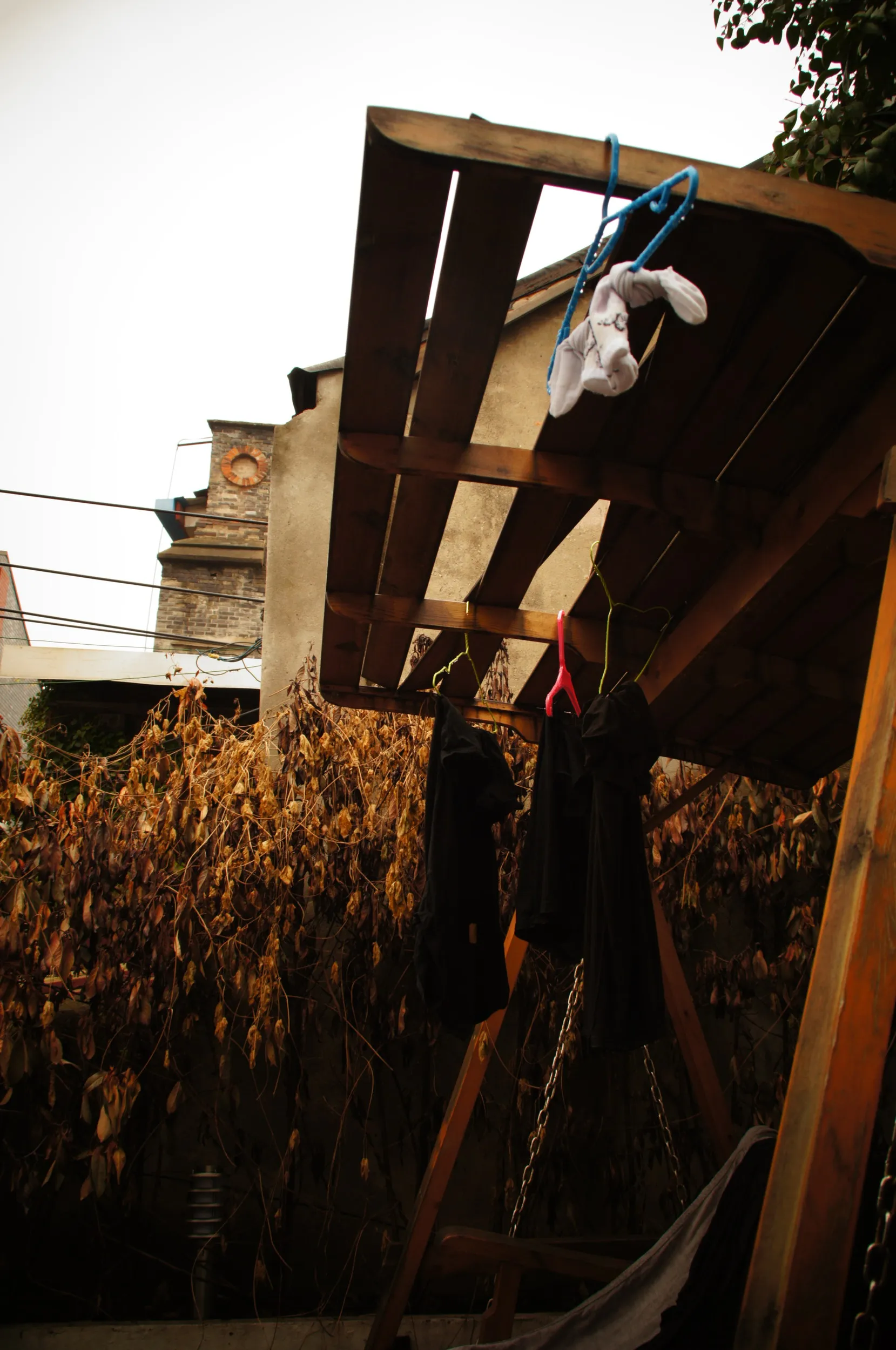 ユースの物干し場