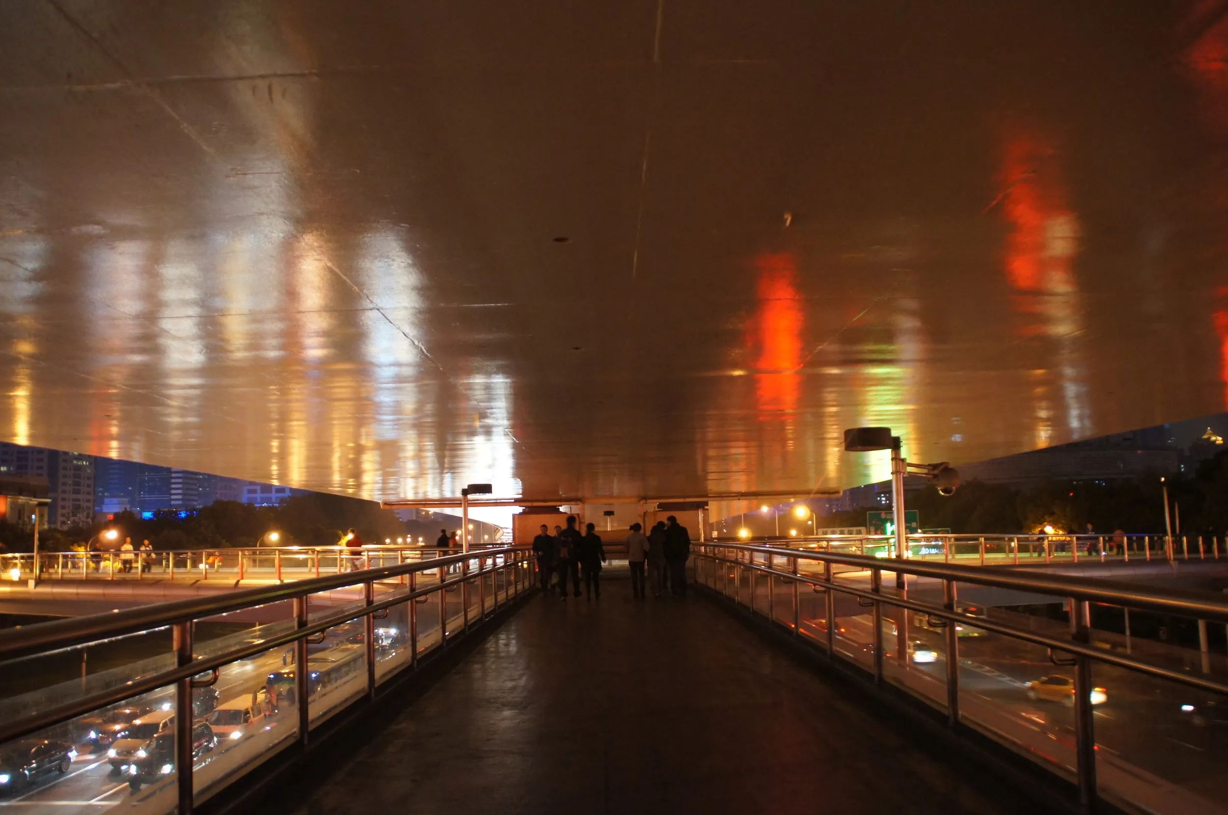 人民広場付近の夜景