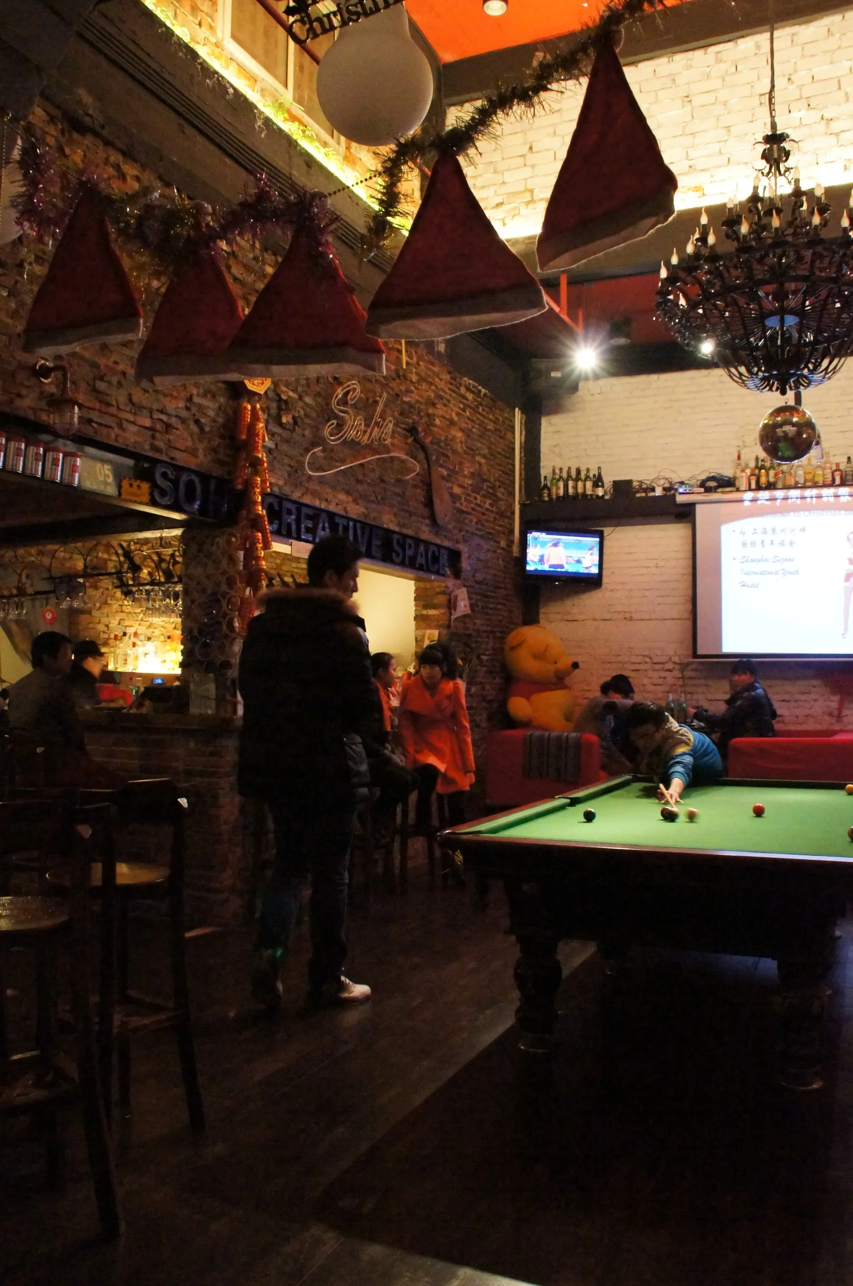 クリスマスイブのSOHO Youth Hostel