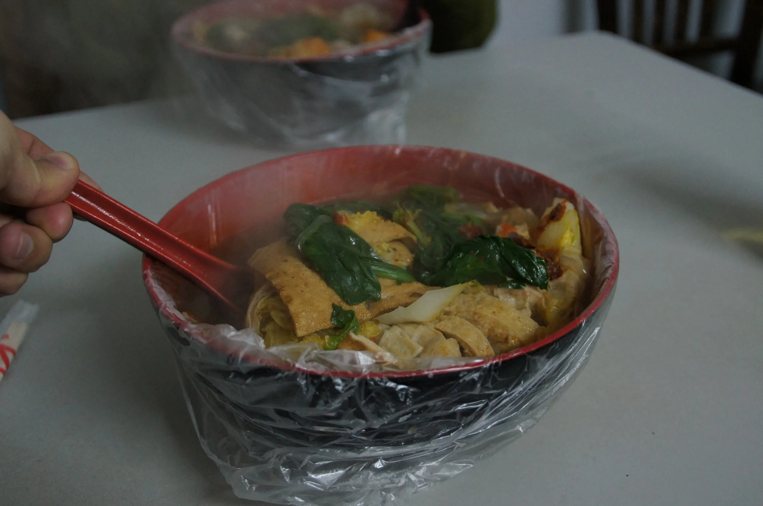 麻辣湯鍋のお店の料理