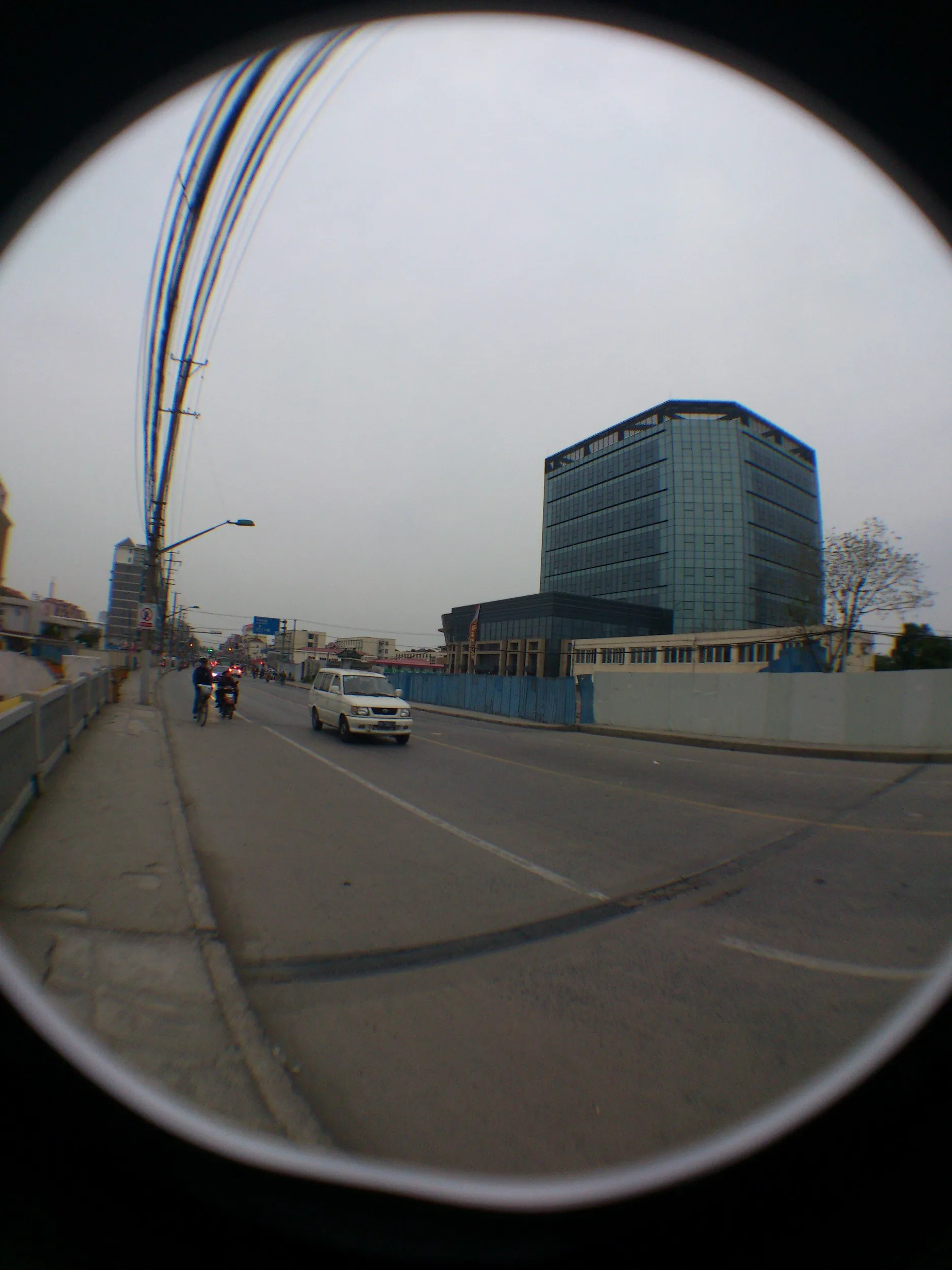 場中路、彭浦新村方面の風景