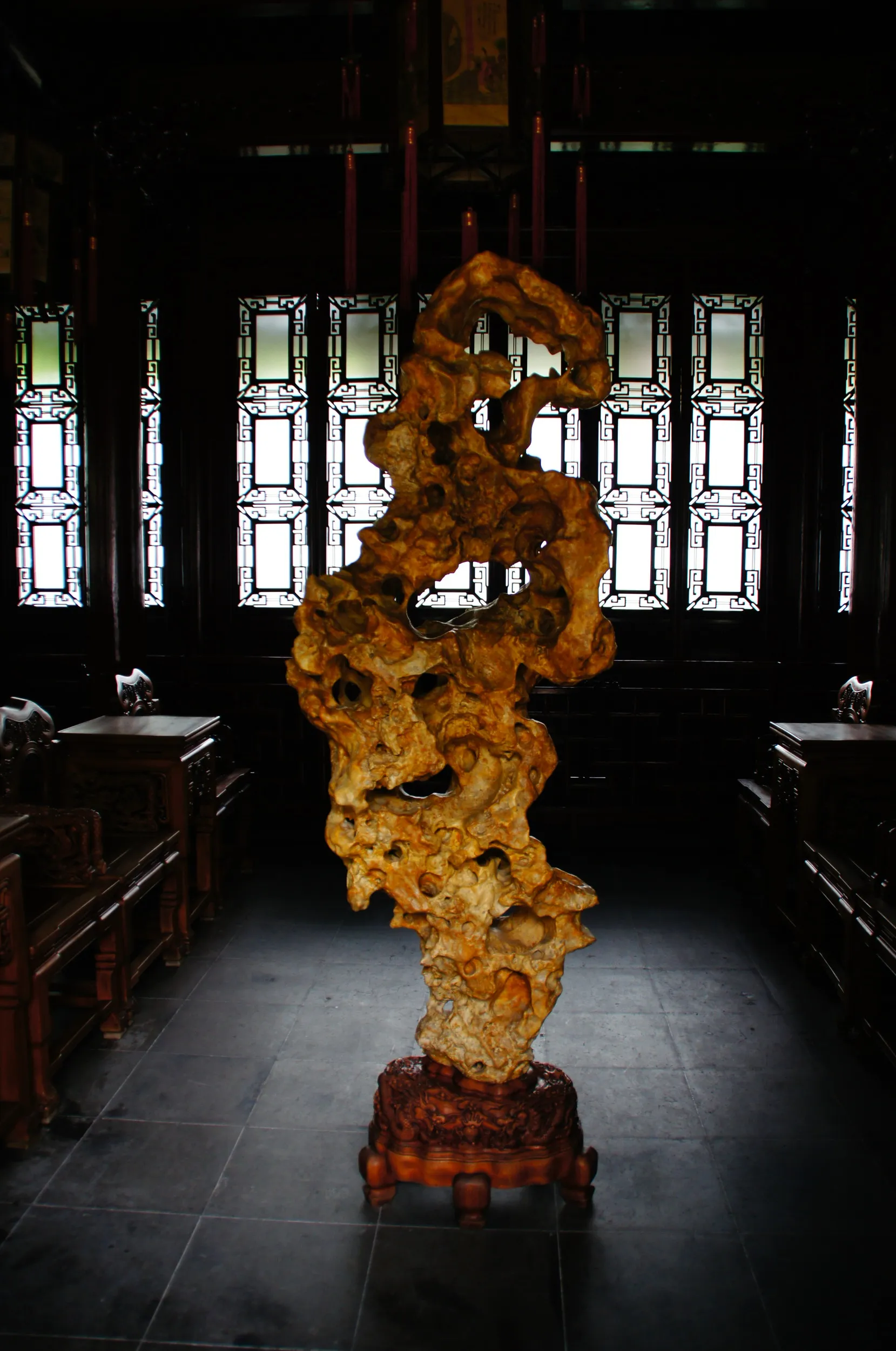 涵碧楼（楠木彫花楼）の彫刻