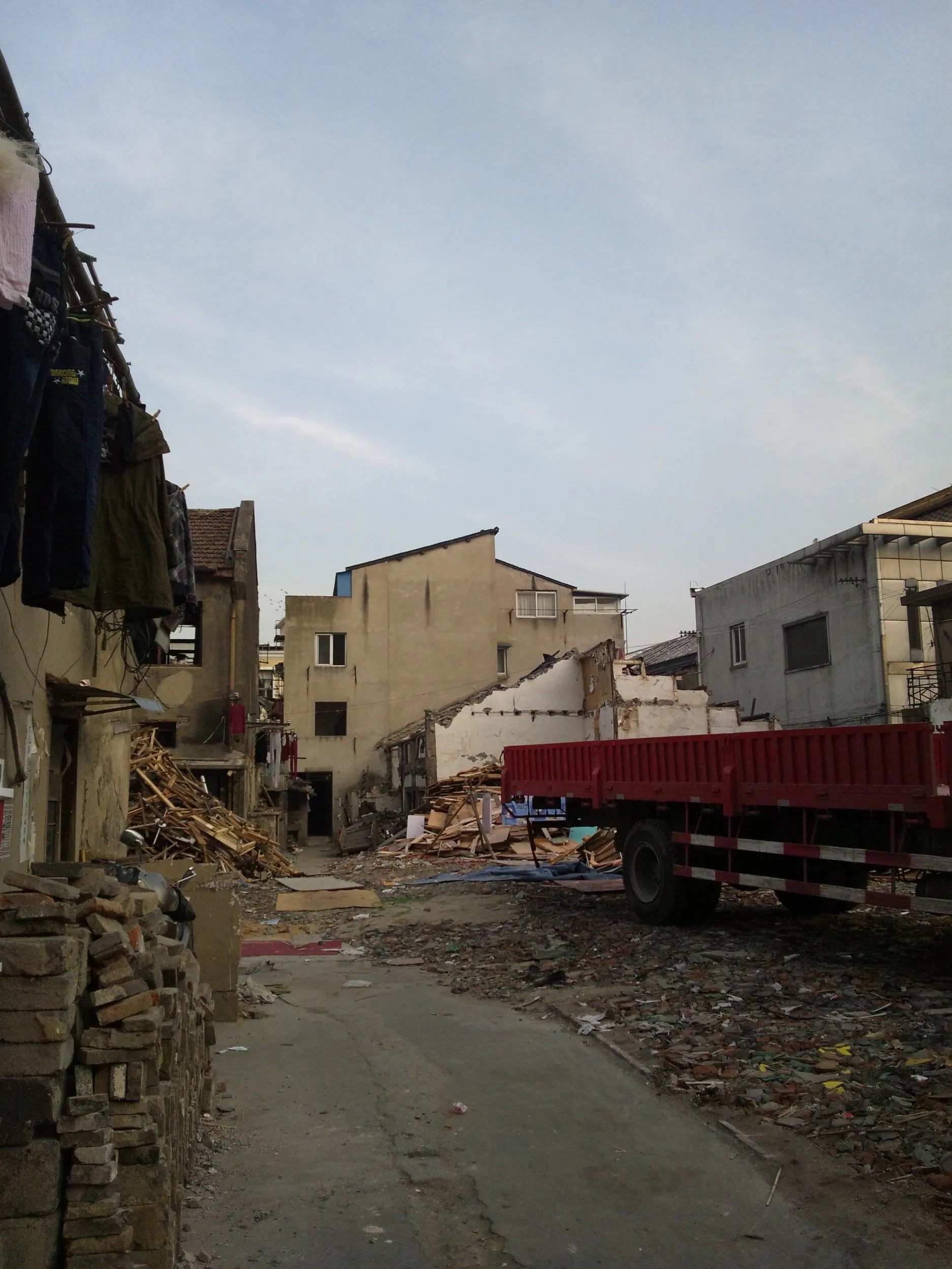 取り壊された弄堂