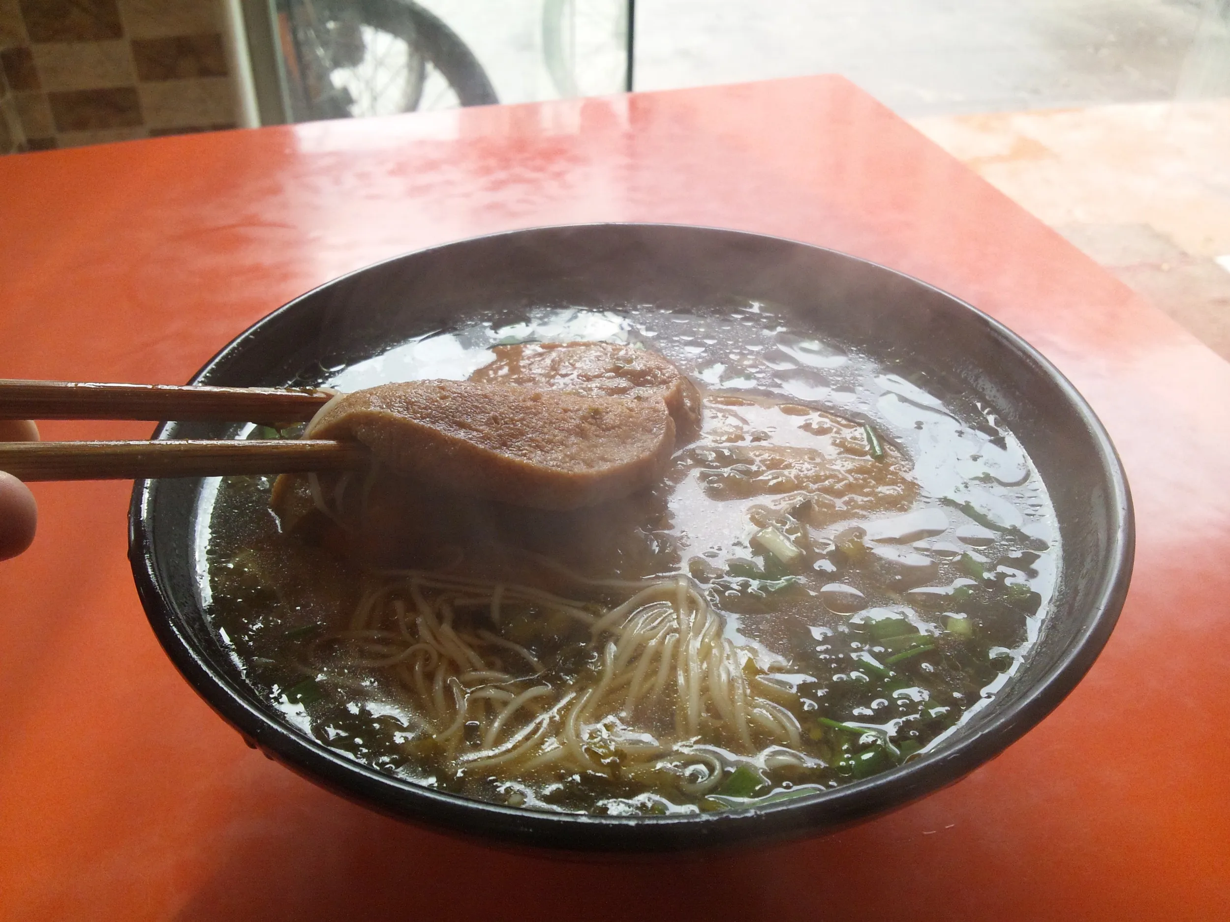 食堂で食した素鶏麺