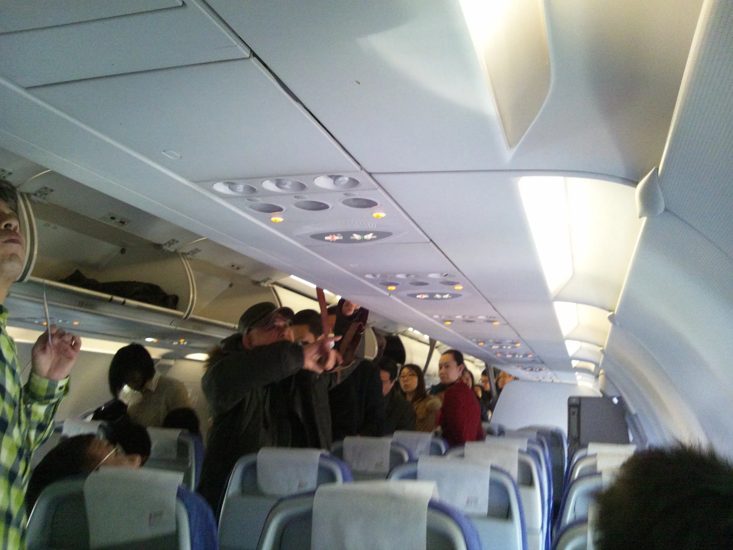 中国国際航空の航空機内