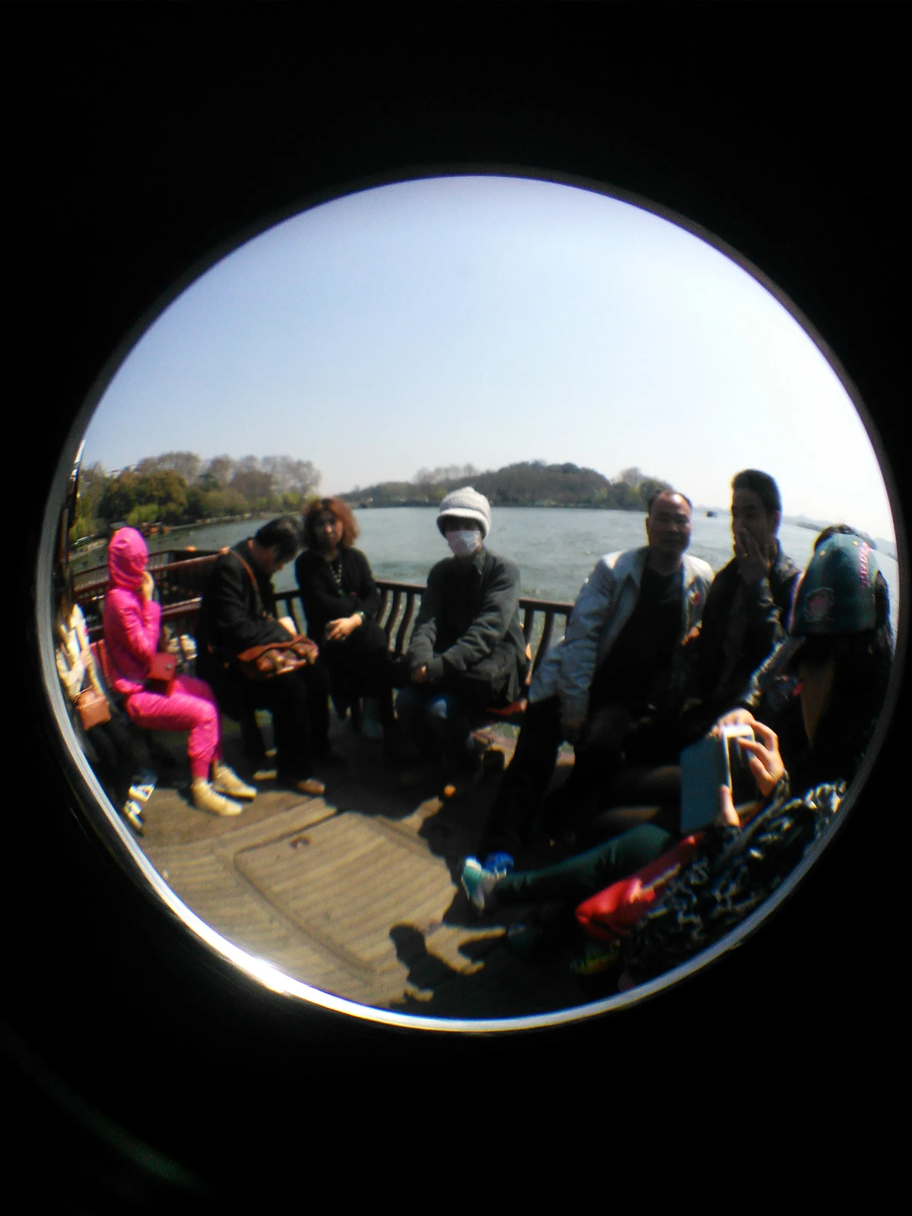 遊覧船からの風景