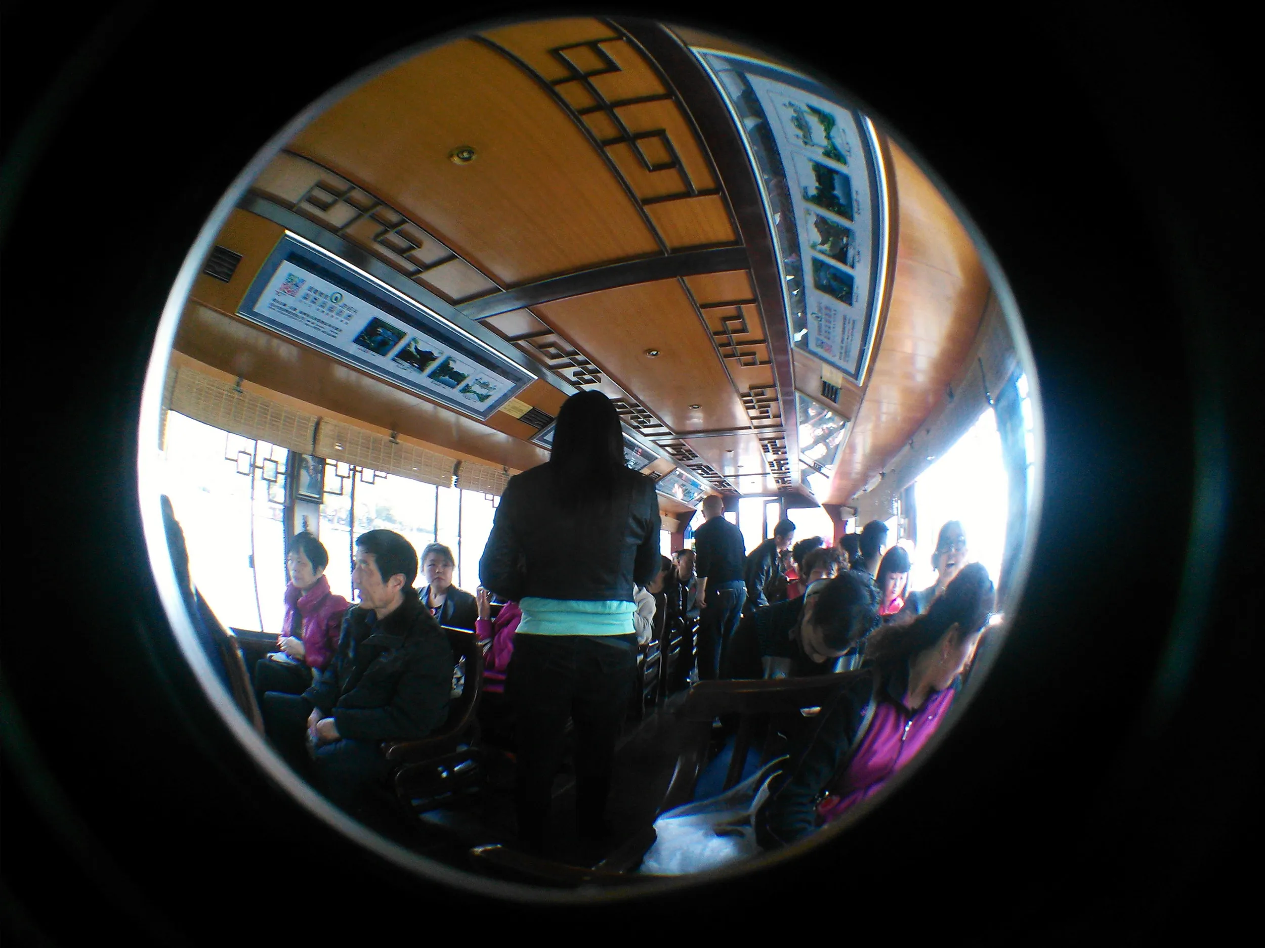 遊覧船からの風景