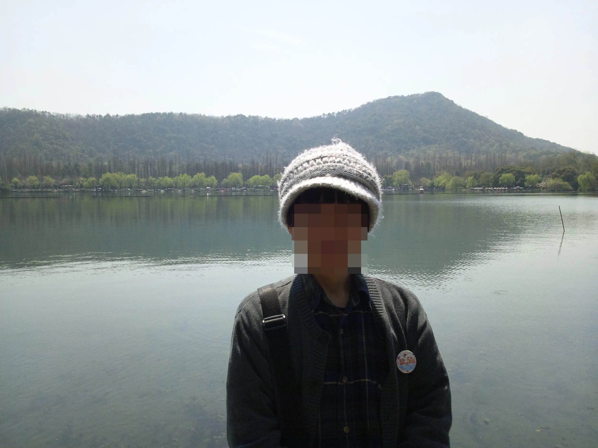 紅魚池で記念撮影