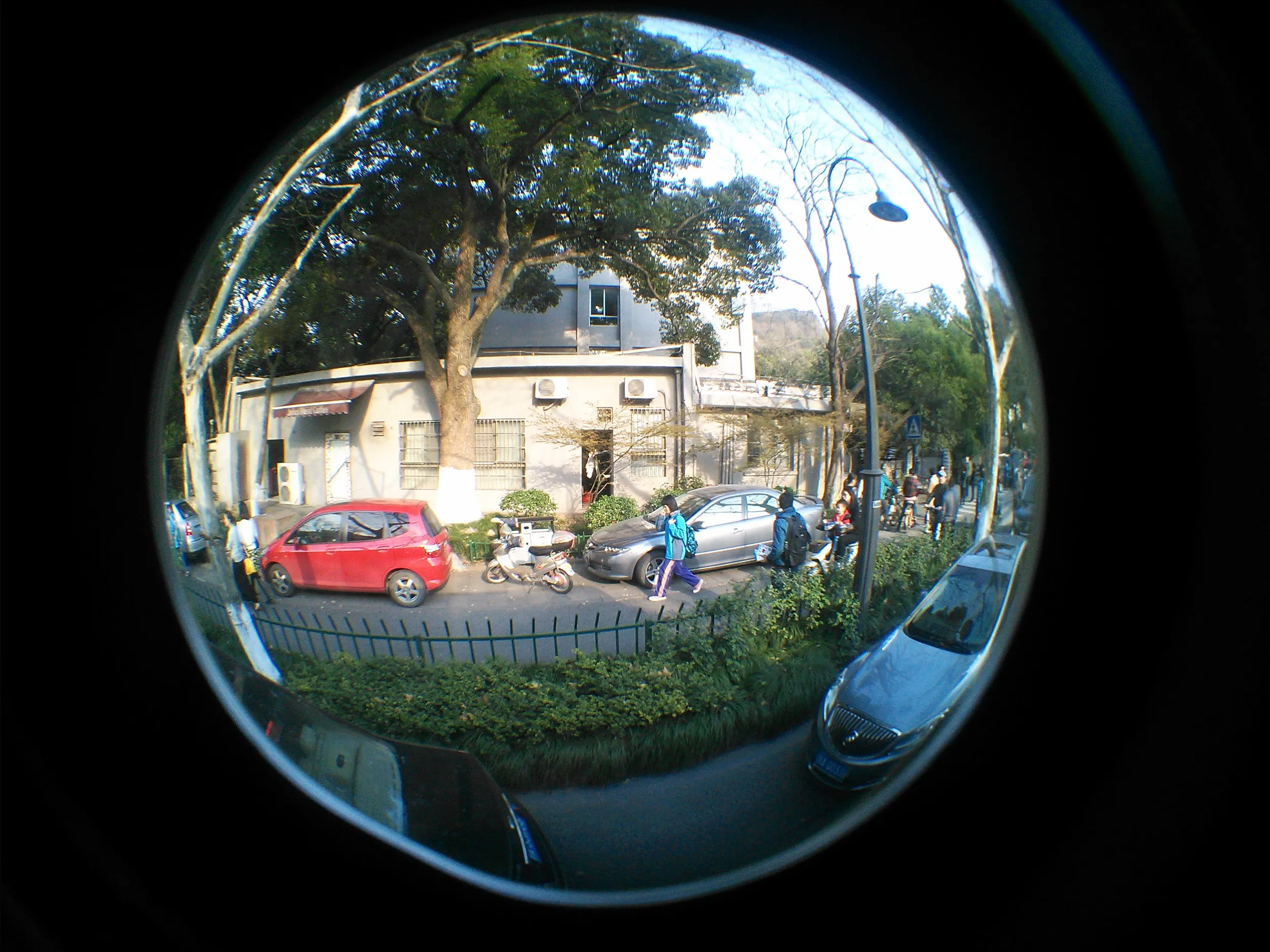 黄龍洞へ向かう途中の車窓風景