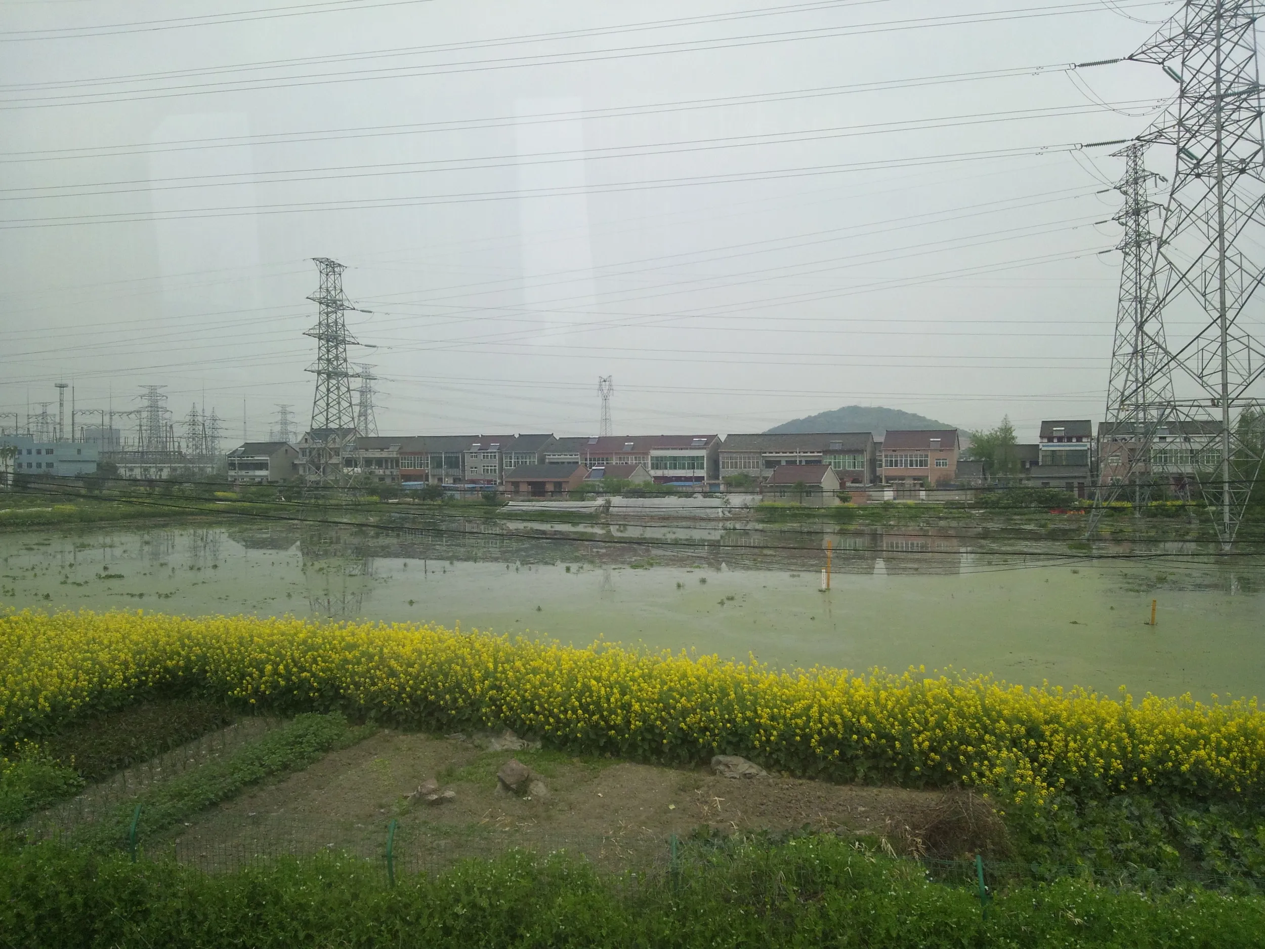 上海・杭州間の車窓風景