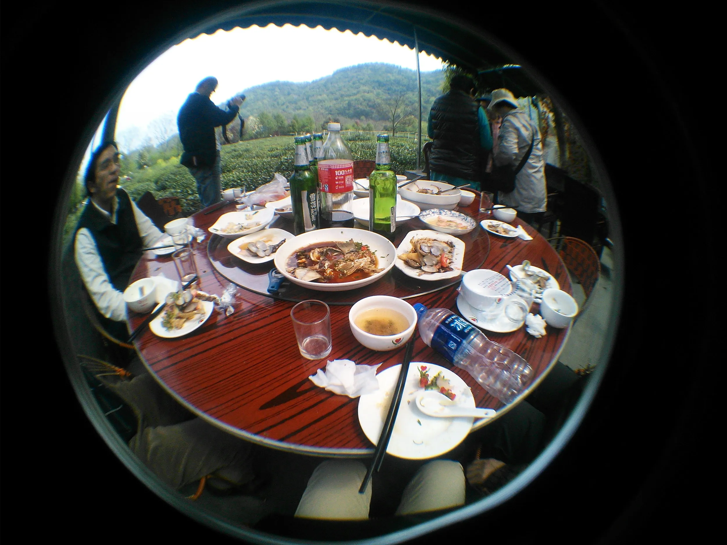 産地にて杭州の家庭料理を食す