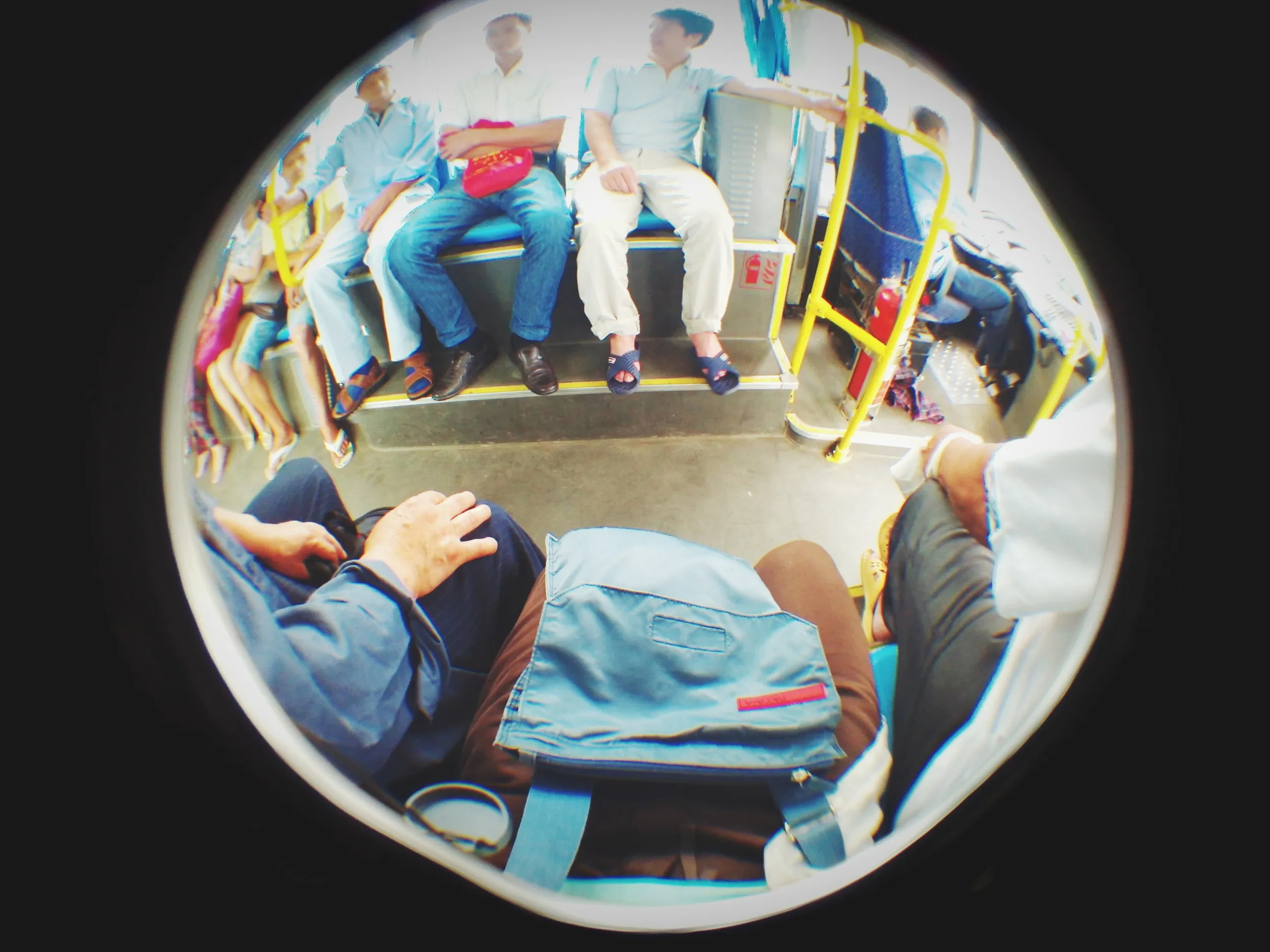 バスで蘇州虎丘湿地公園へ移動