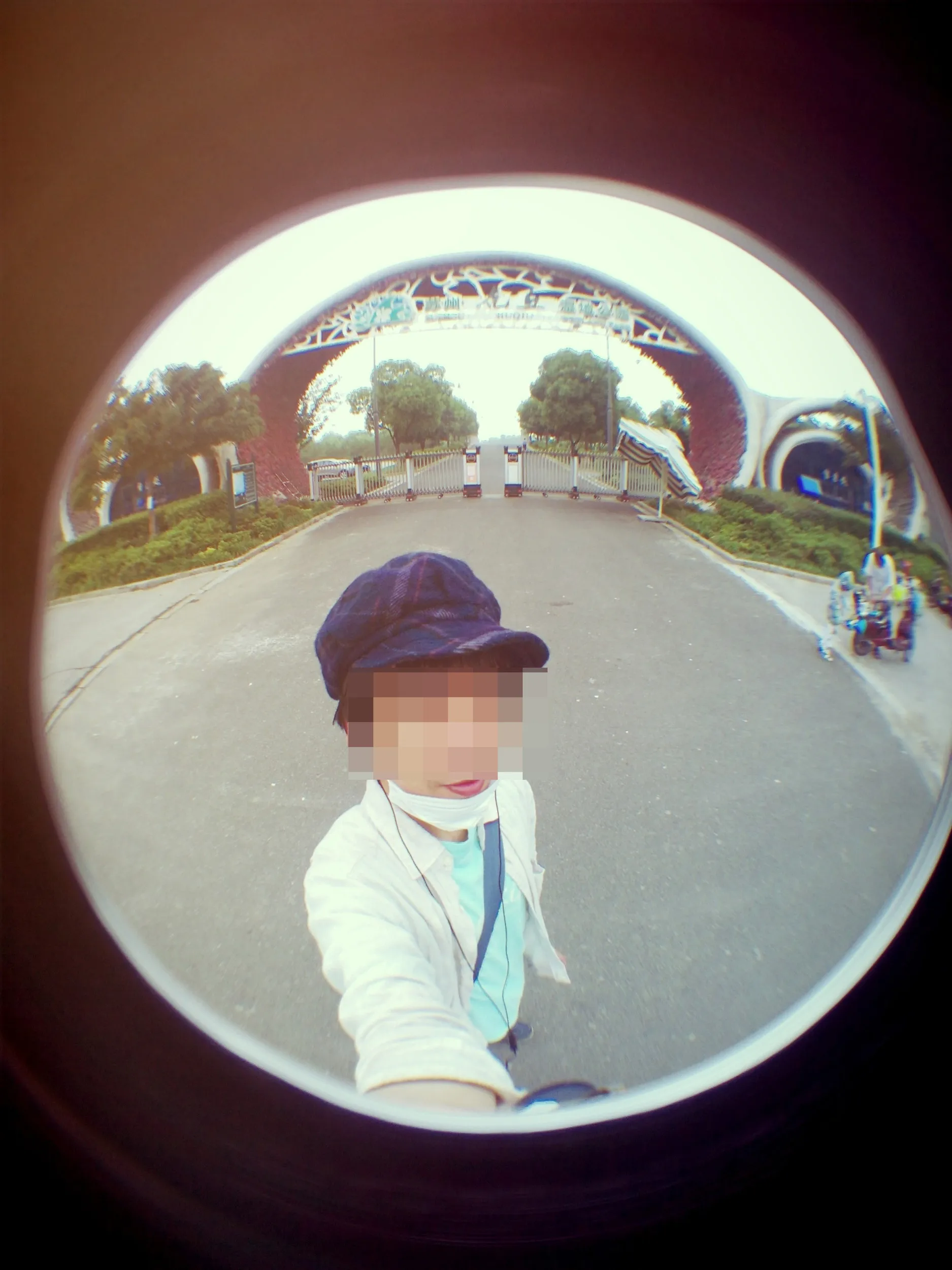 蘇州虎丘湿地公園で記念撮影