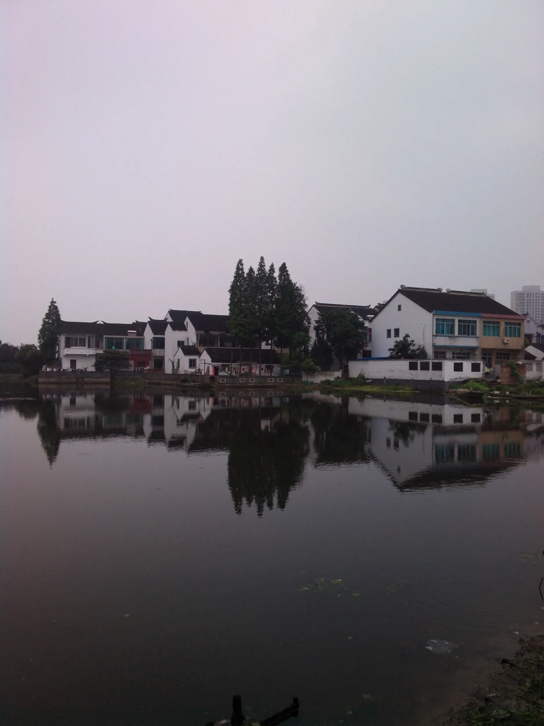 蘇州虎丘湿地公園付近の民家