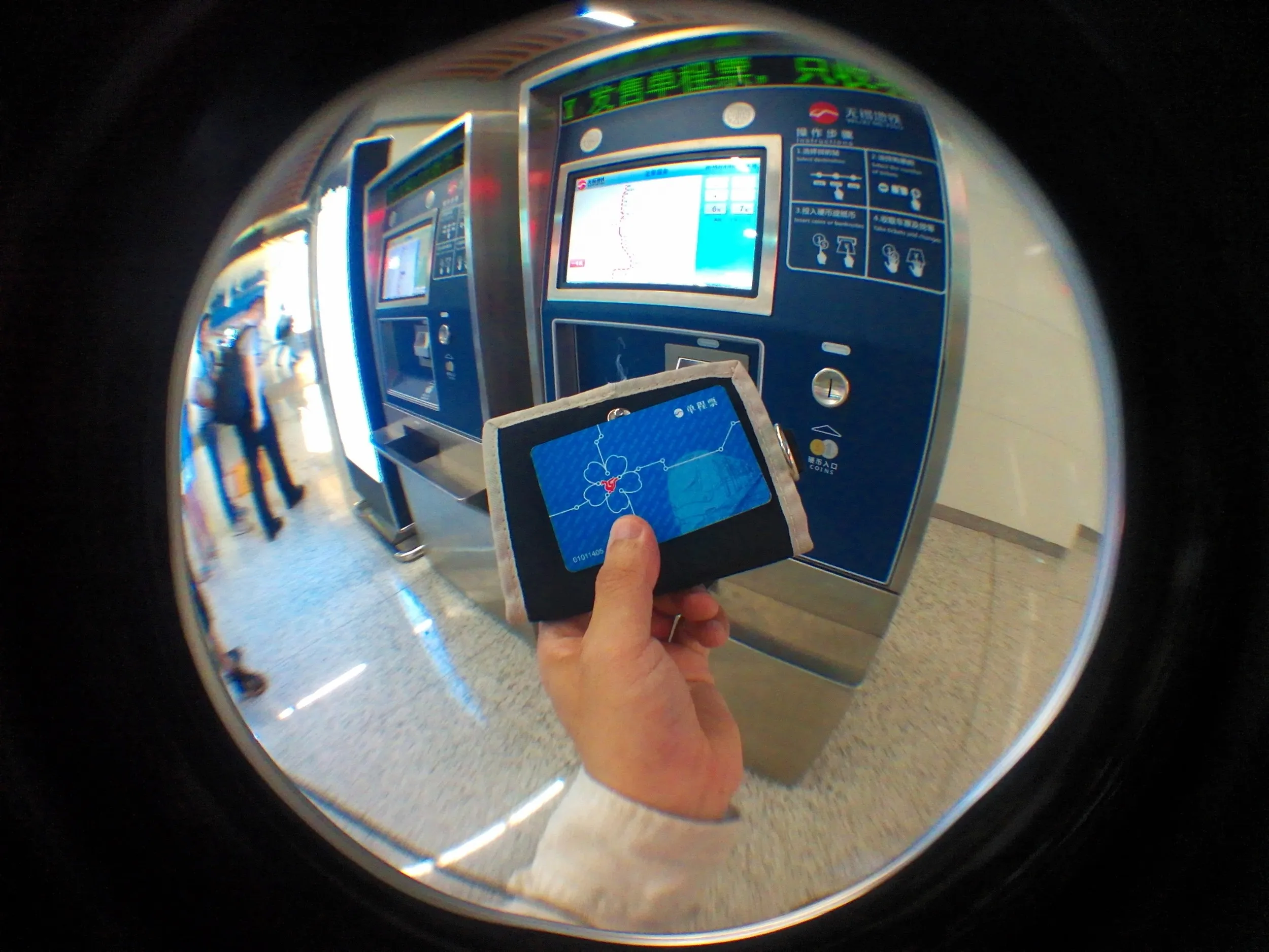 無錫駅の地下鉄乗り場