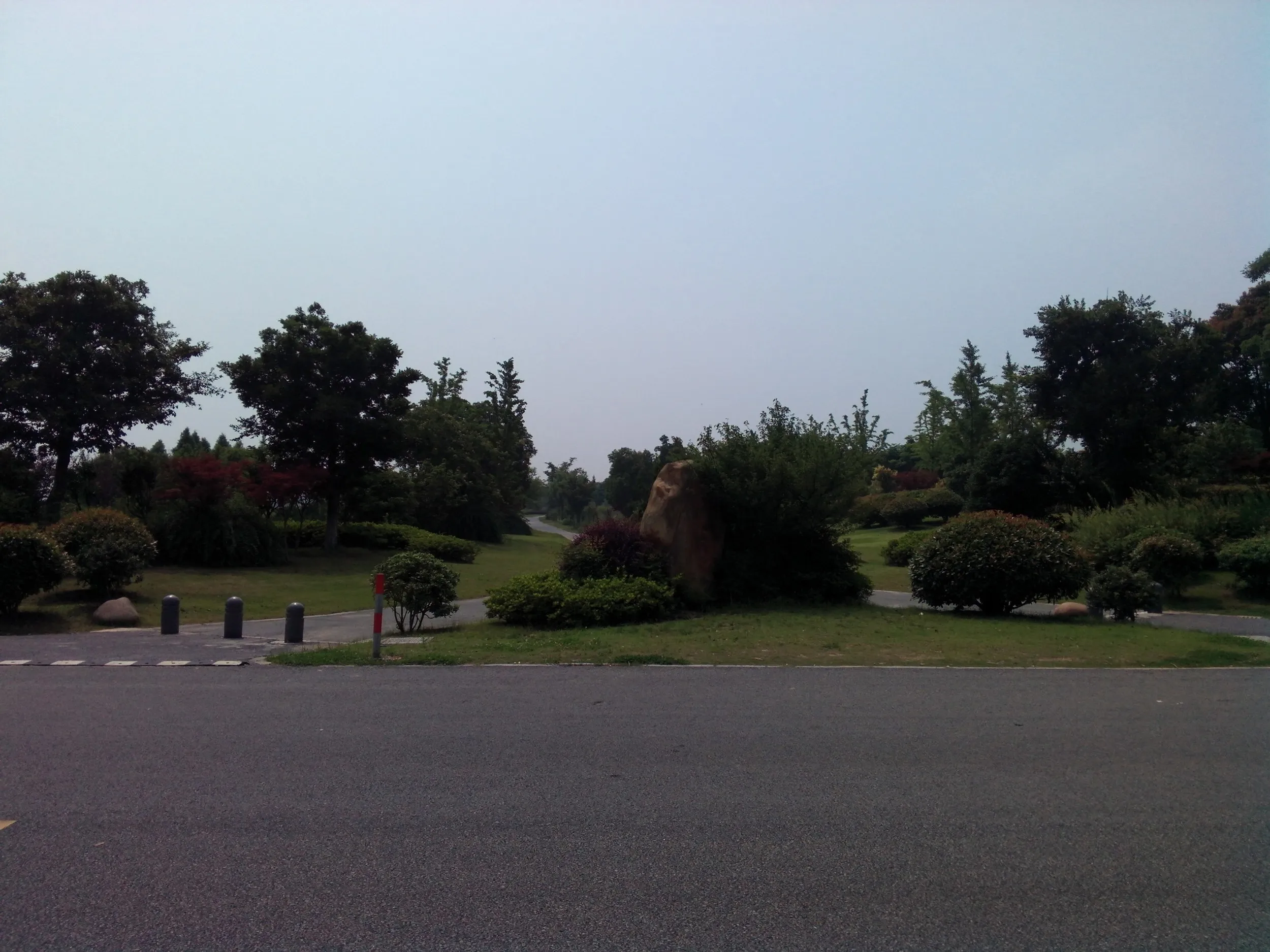 太湖大堤周辺の風景