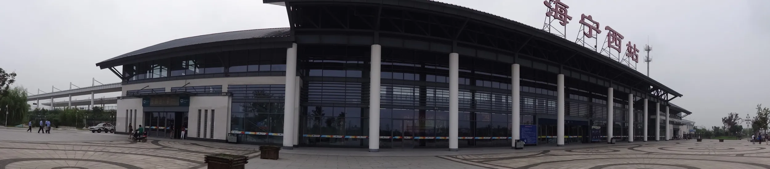 海寧西駅をHX-50Vでパノラマ撮影