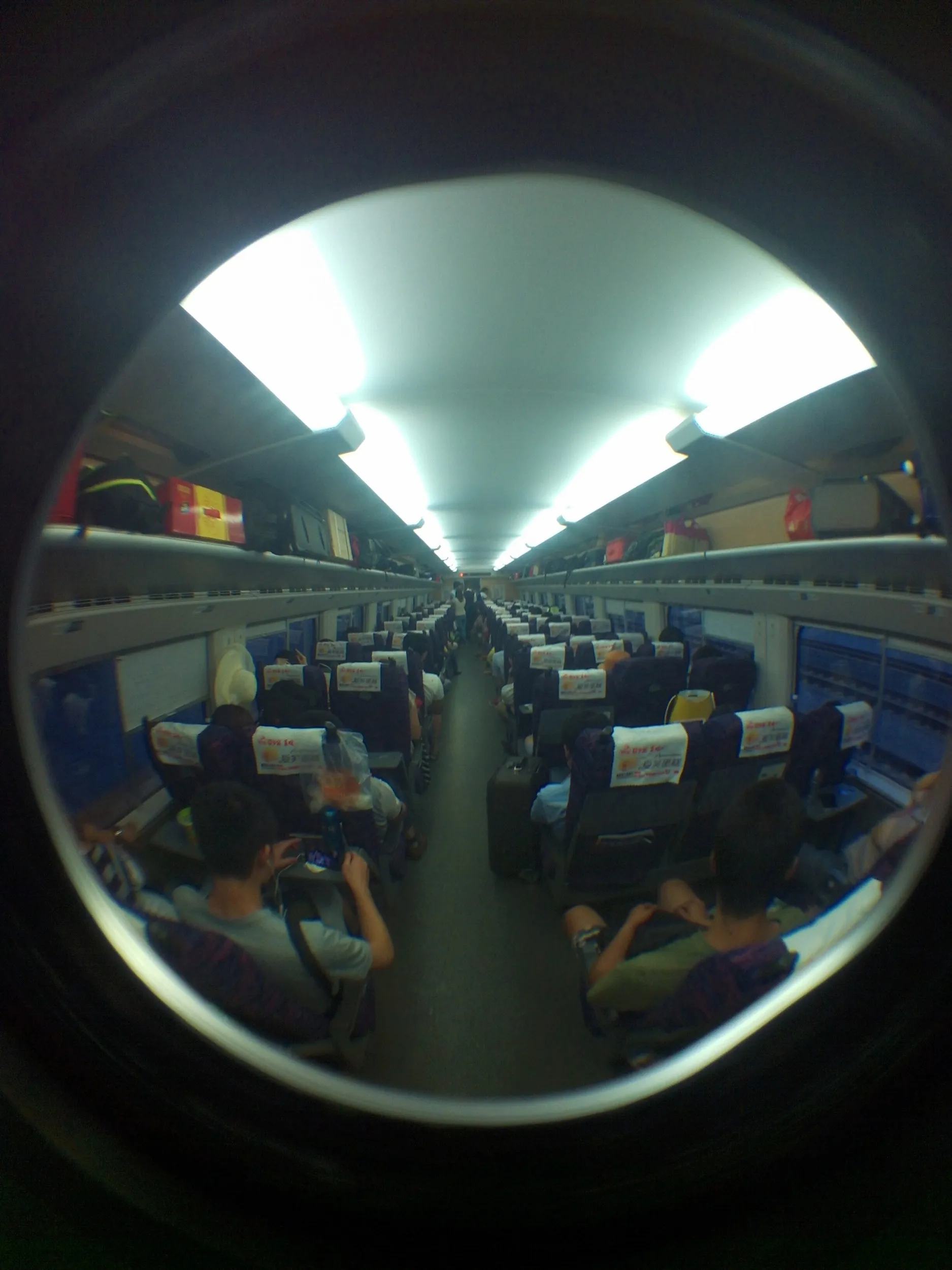 海寧西から上海駅へ高速鉄道に乗り鉄して戻る