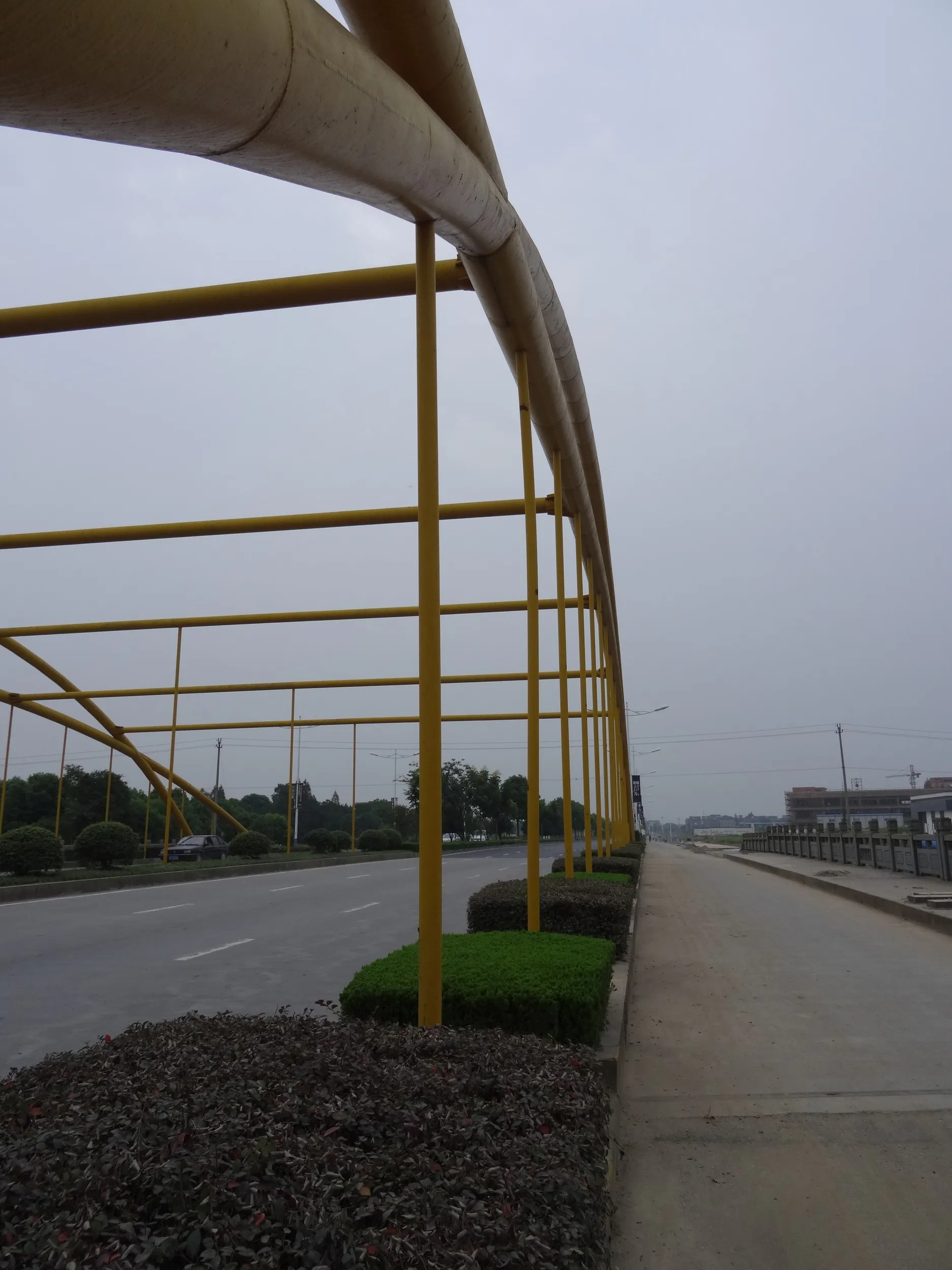 老庄村から徒歩で海寧西駅へ向かう