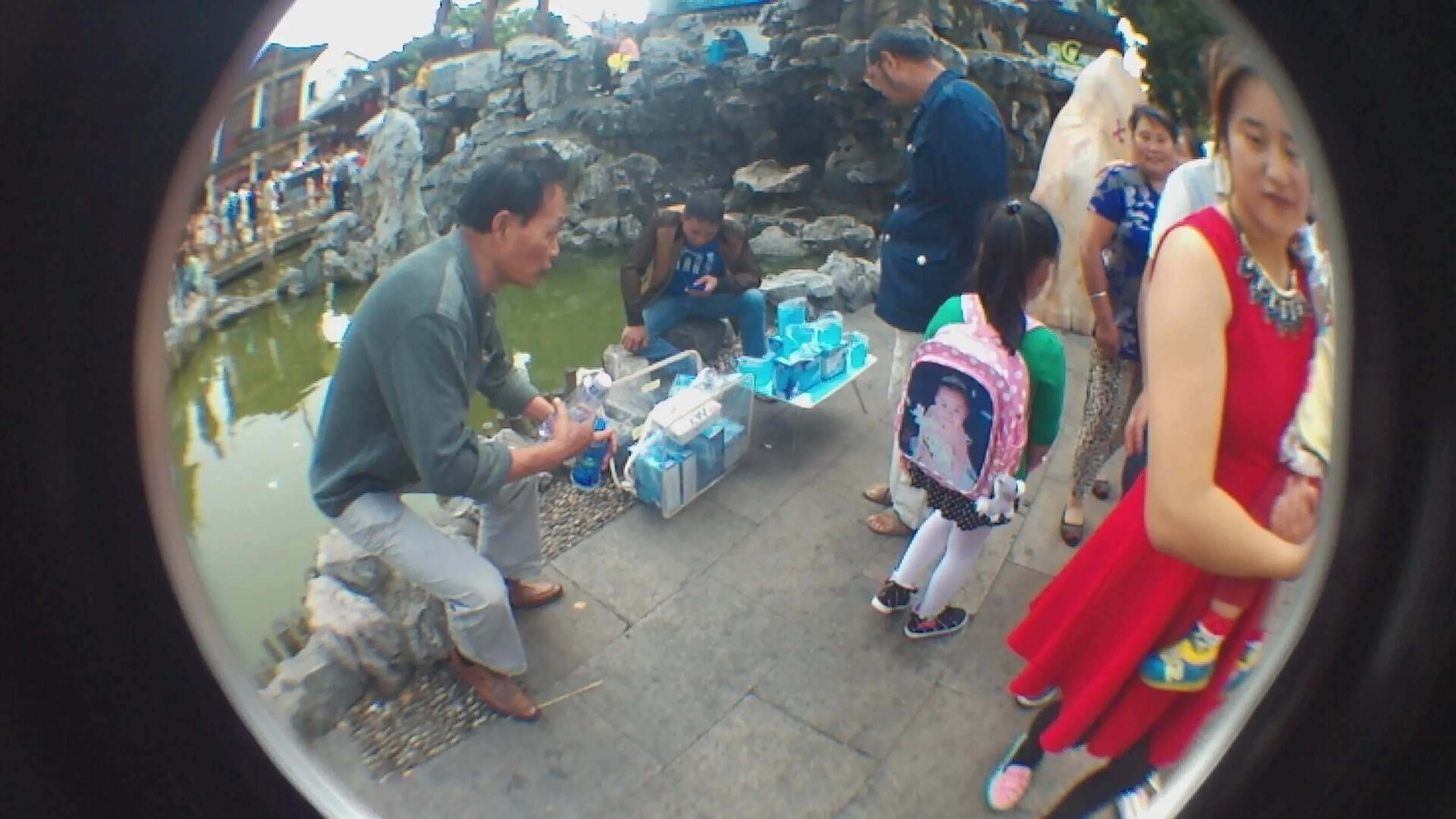 七宝老街の広場