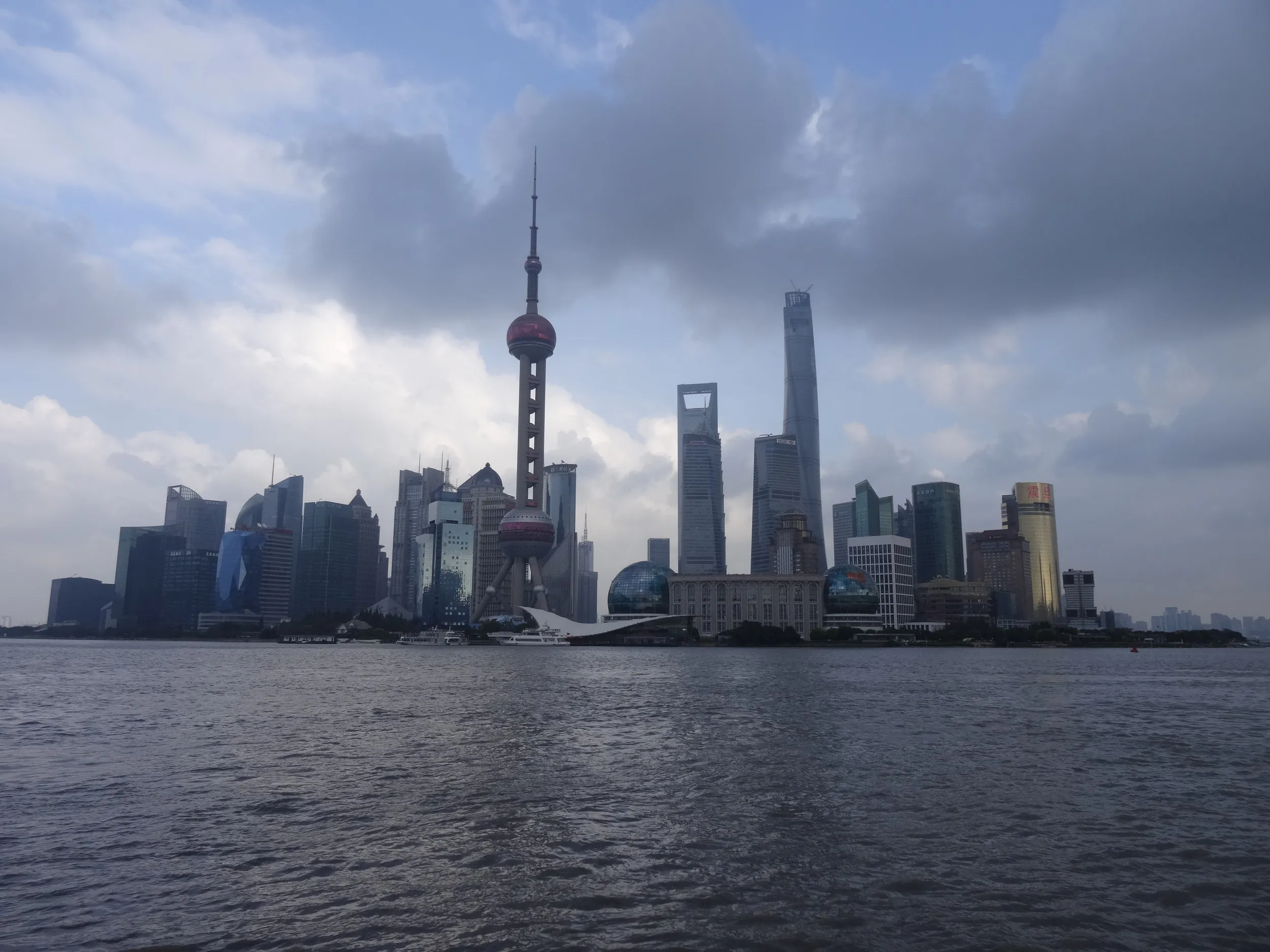 外灘、黄浦江をタイムラプス撮影