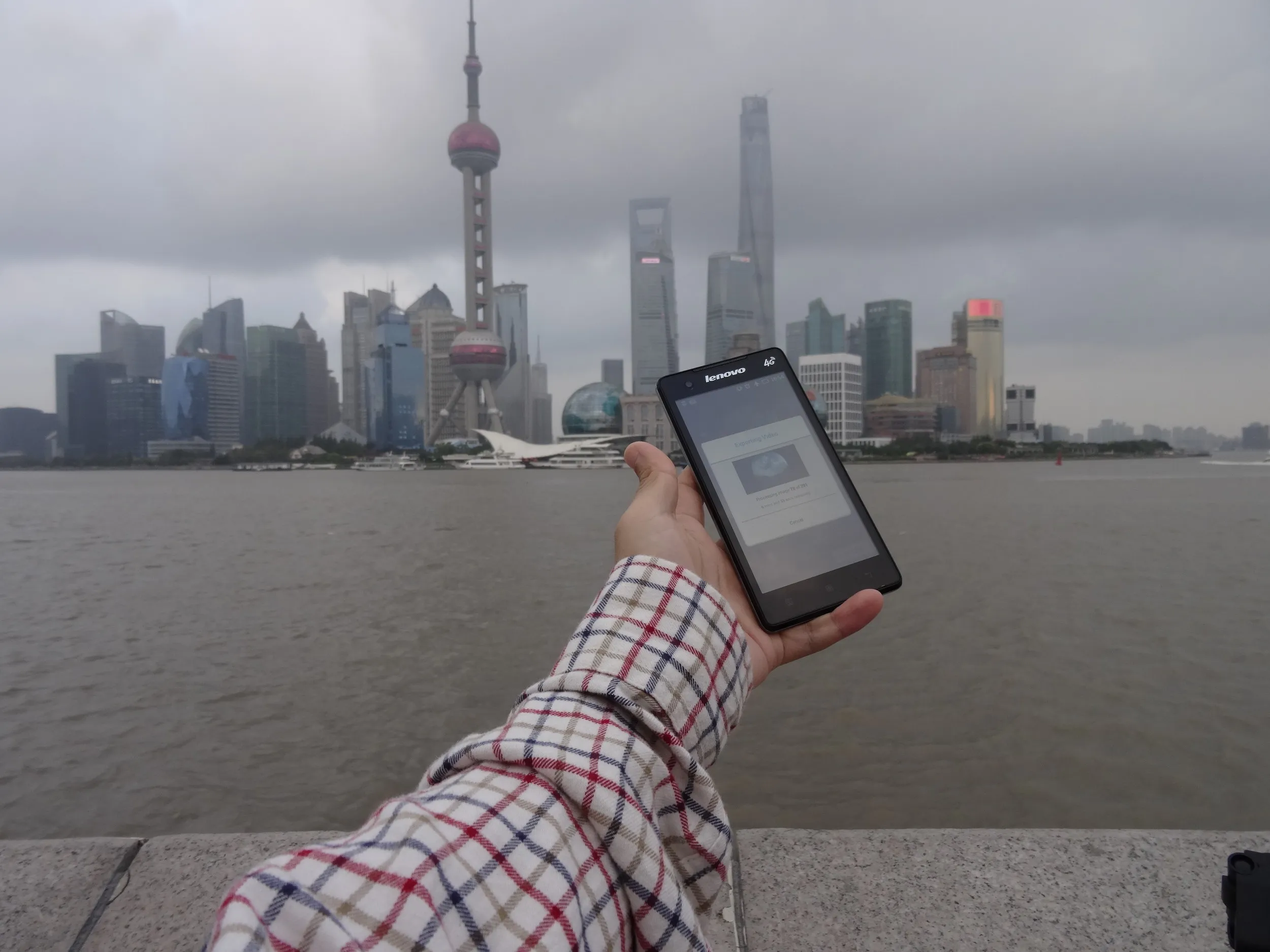 外灘、黄浦江の風景