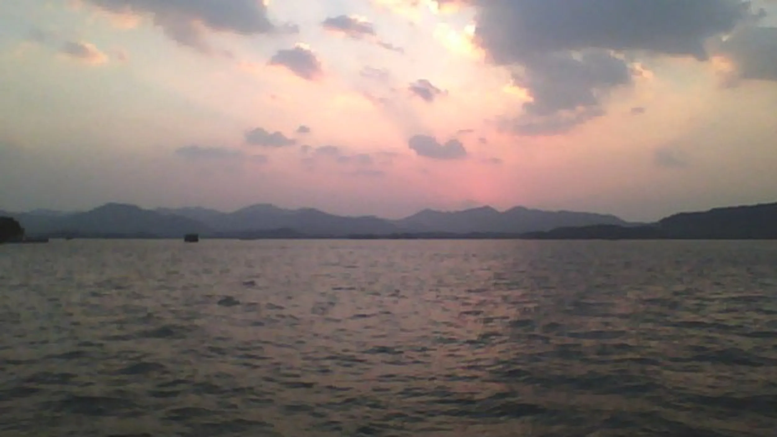 日没直後の風景