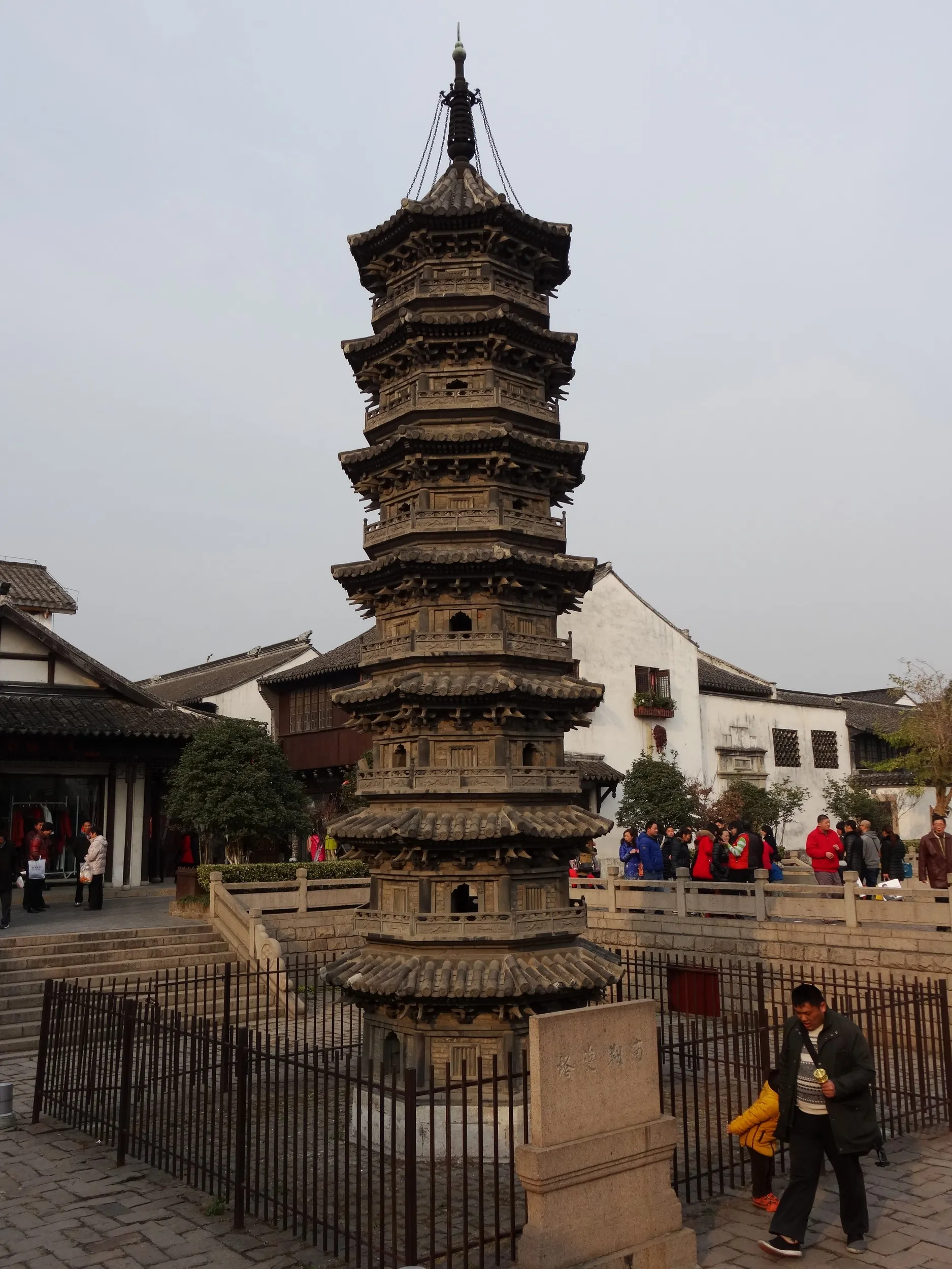 南翔老街、歩行者天国を観光