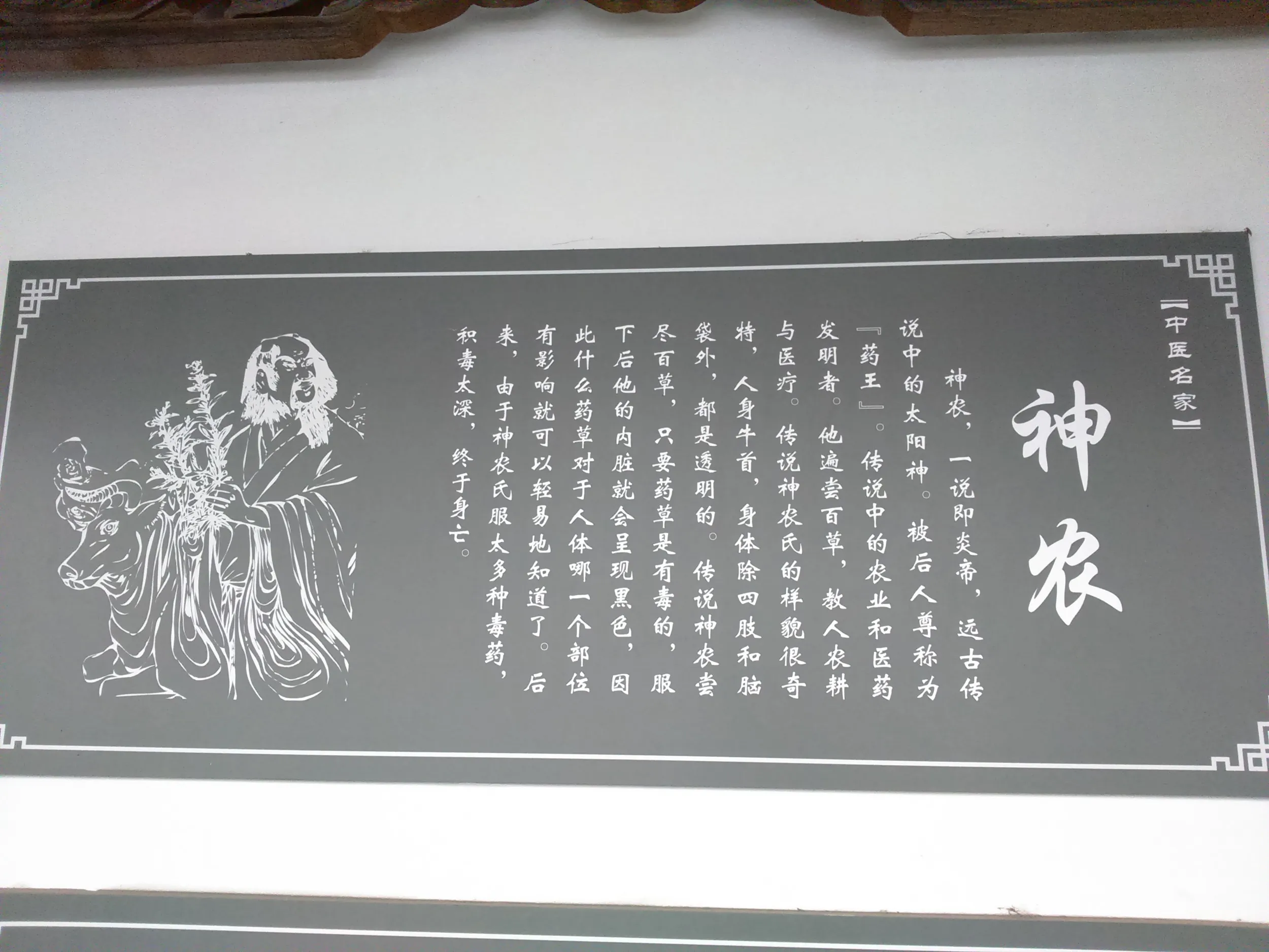 南翔中医文化街の説明書き