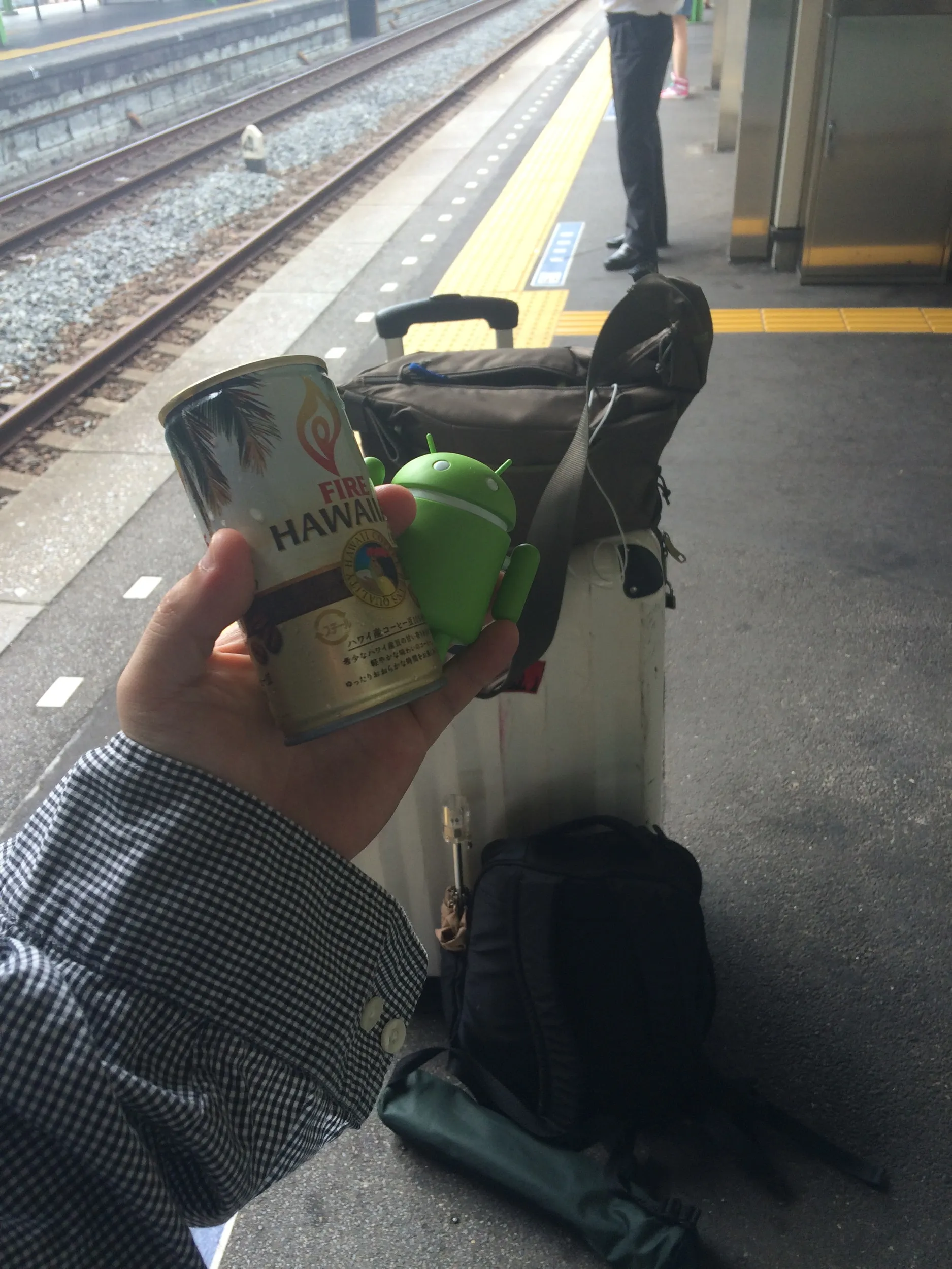 出発前のドロイド君