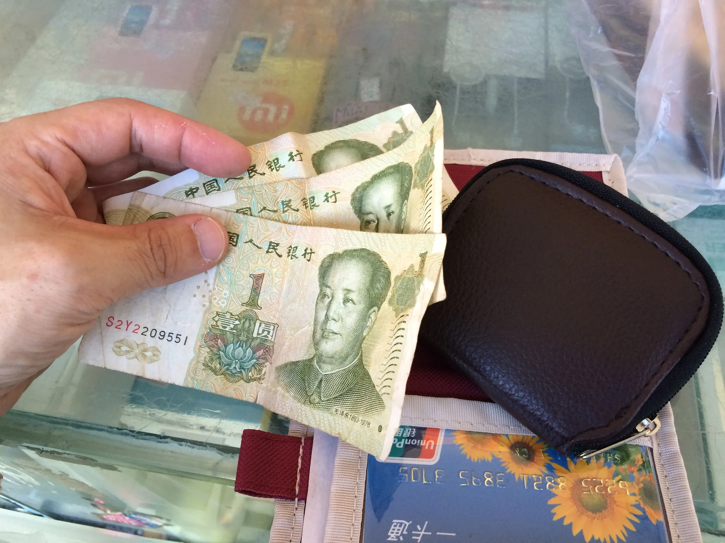 大河沿鎮の市場周辺