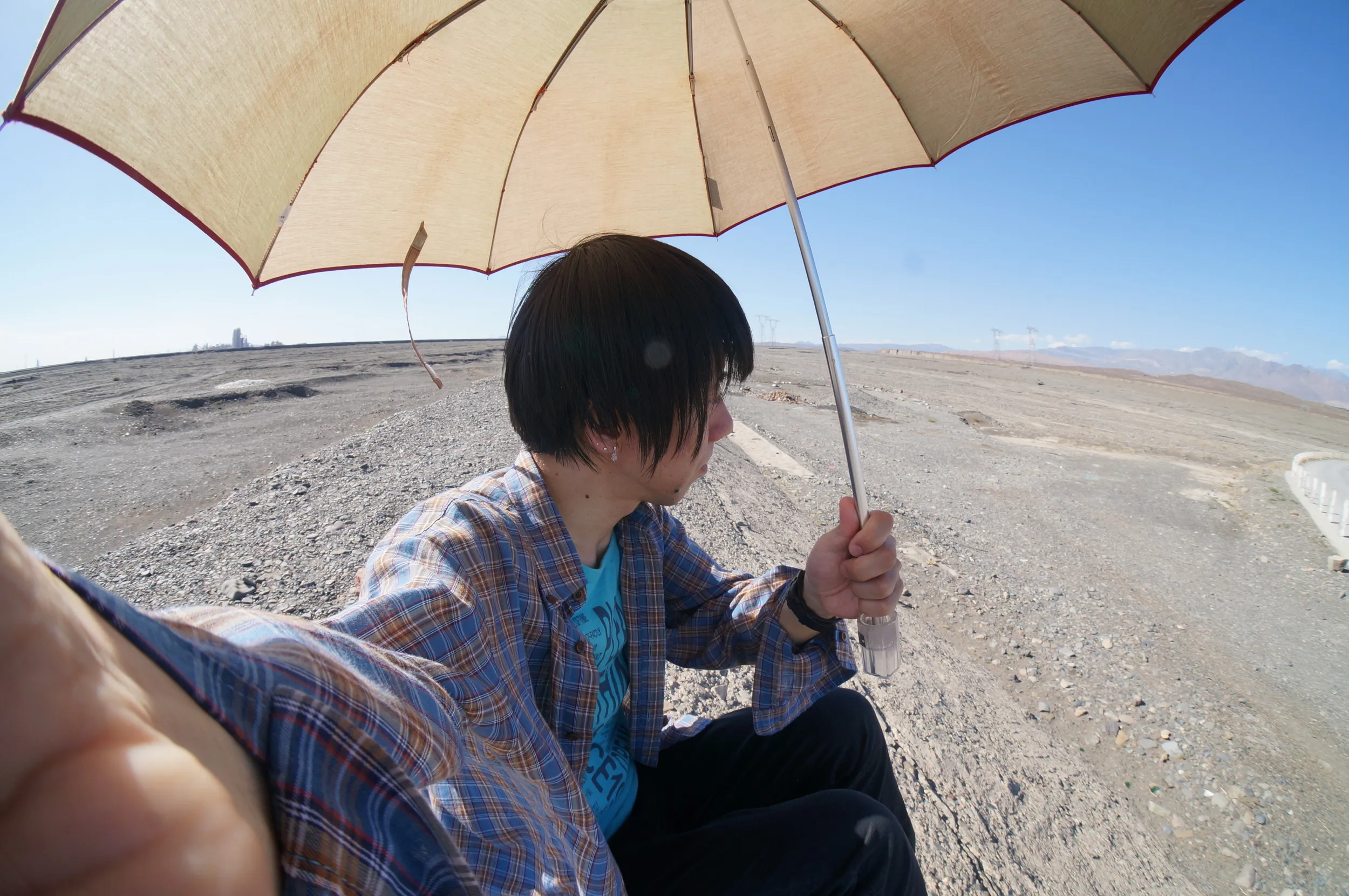 砂漠地帯を散歩