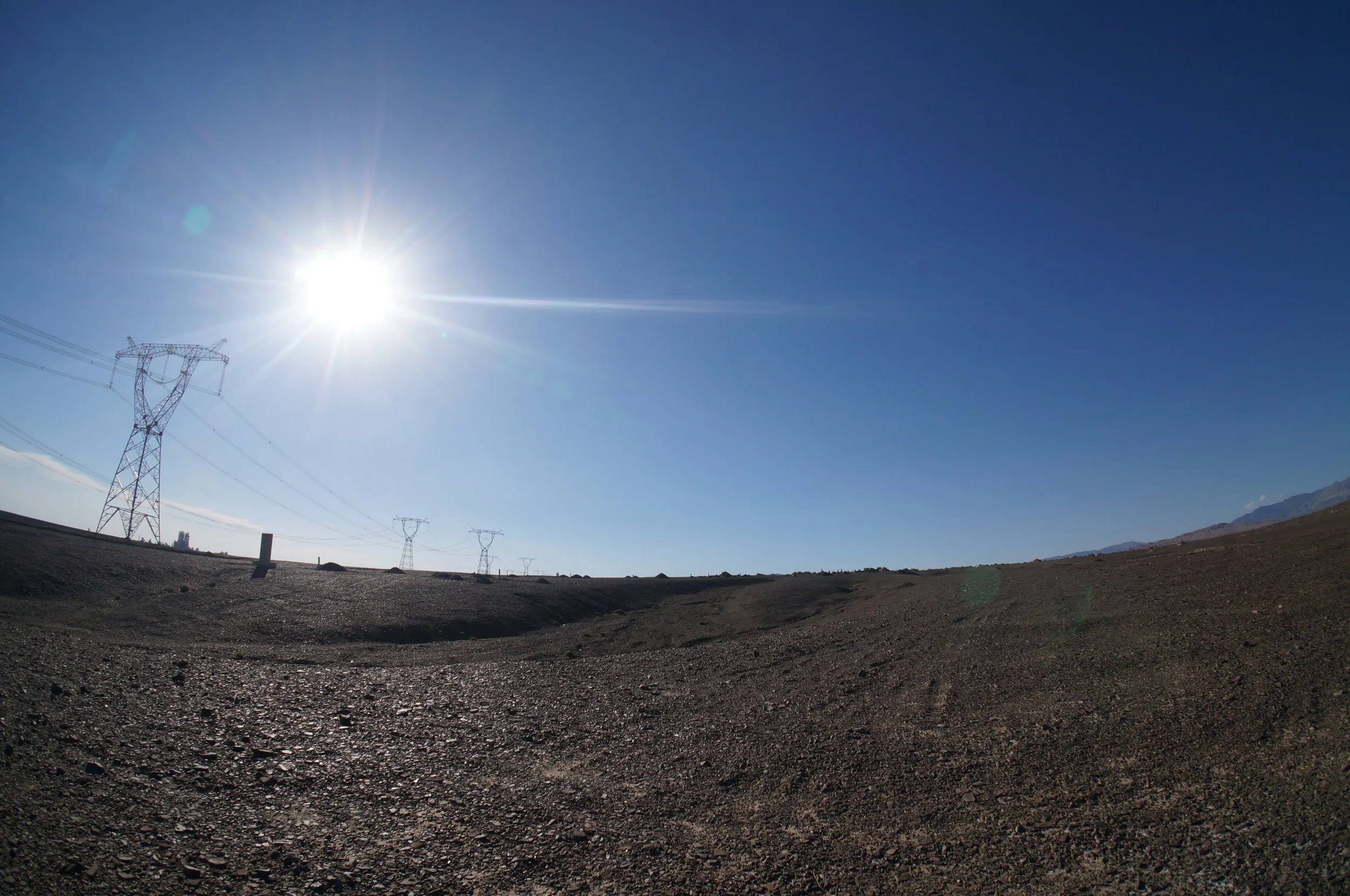 砂漠地帯を散歩
